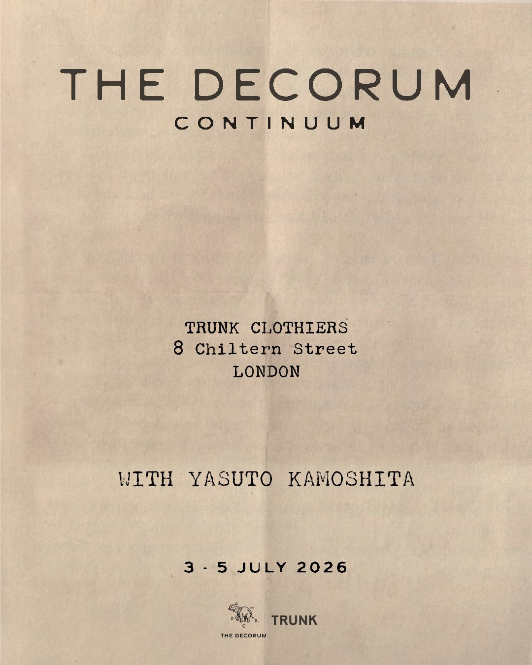 The Decorum Continuum by Yasuto Kamoshita Pop-Up