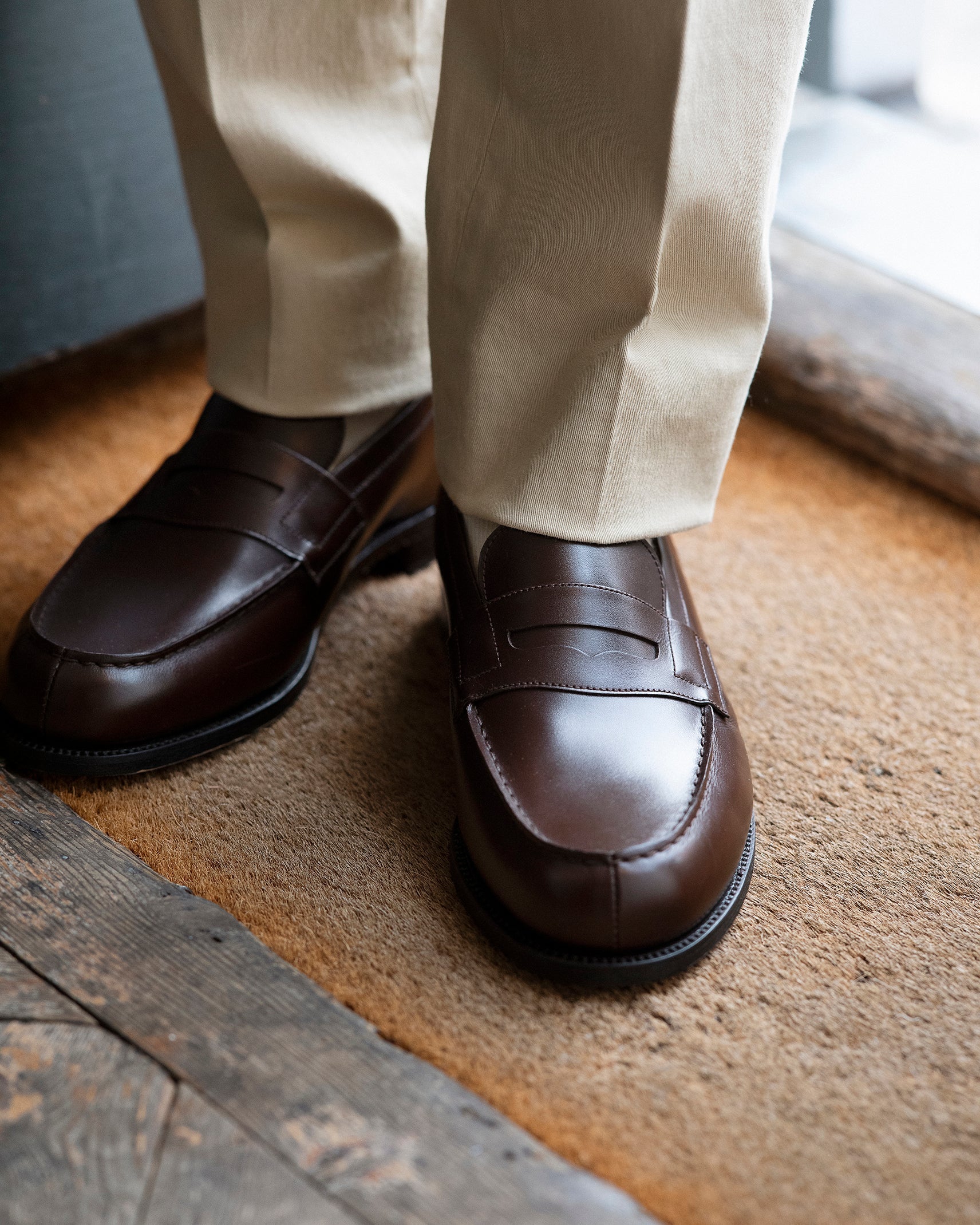 Men's Silver Leather 180 Loafer – J.M. Weston