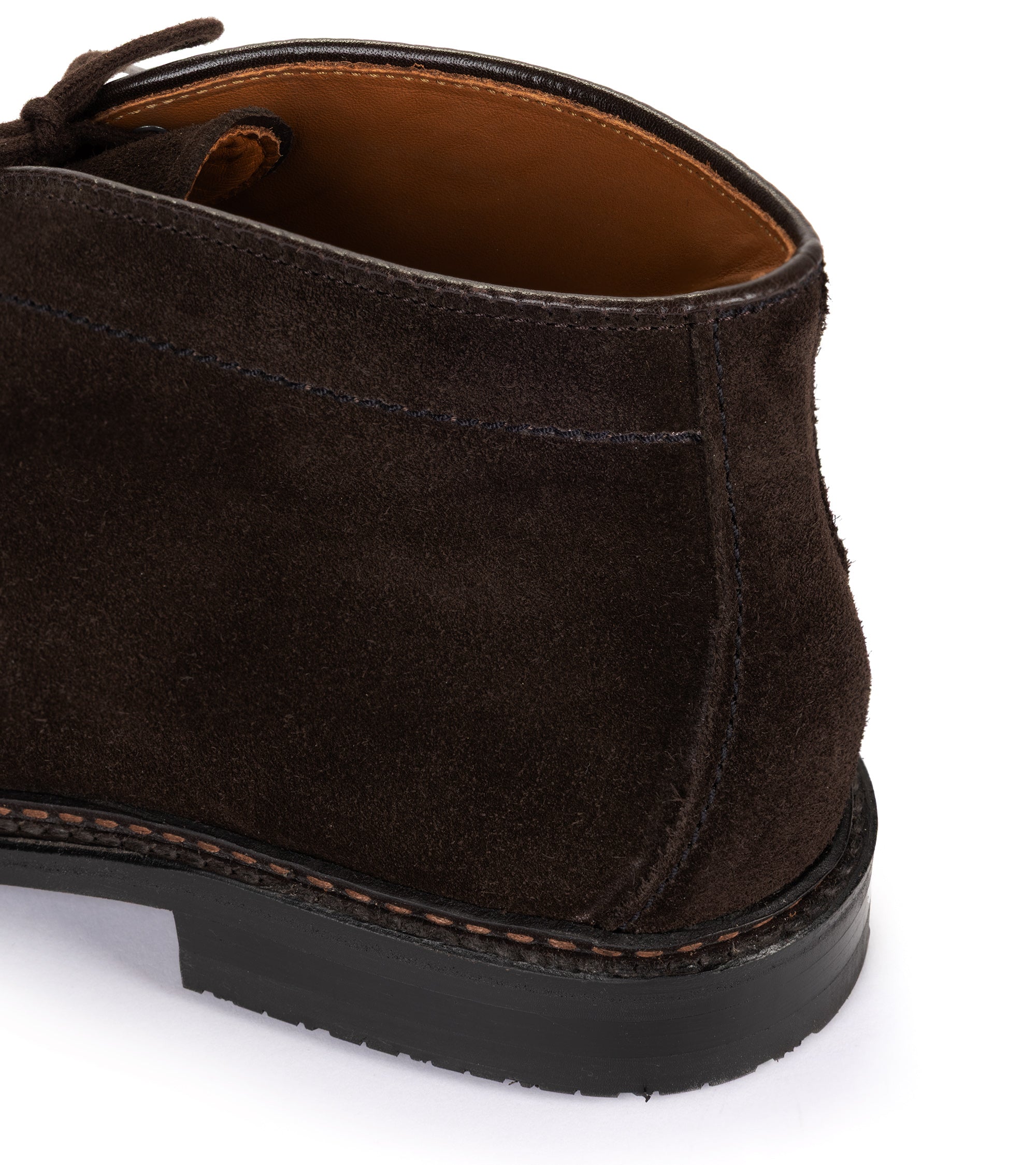 Alden Suede Rubber Soled Chukka: Chocolate 1597L