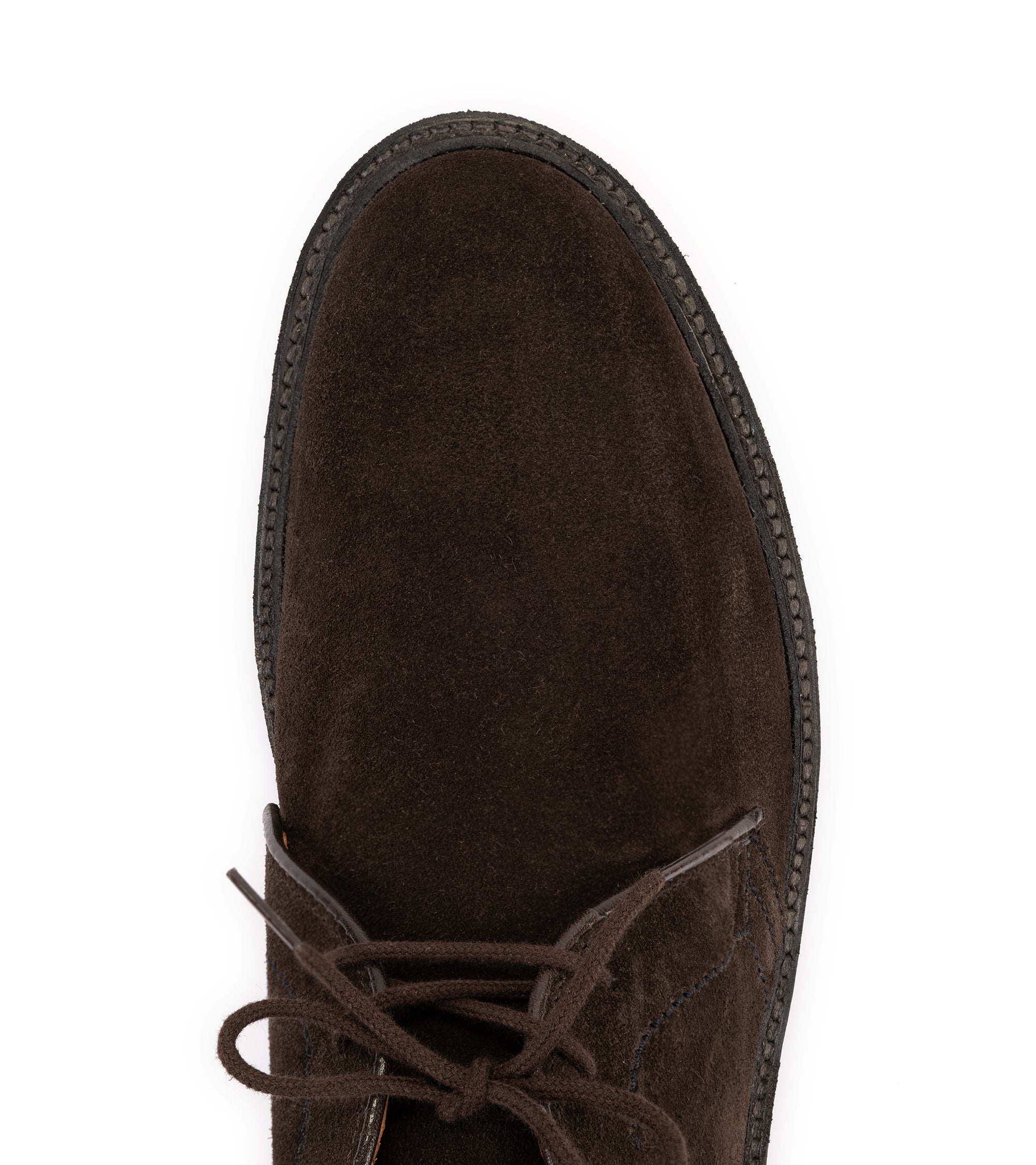 Alden Suede Rubber Soled Chukka: Chocolate 1597L