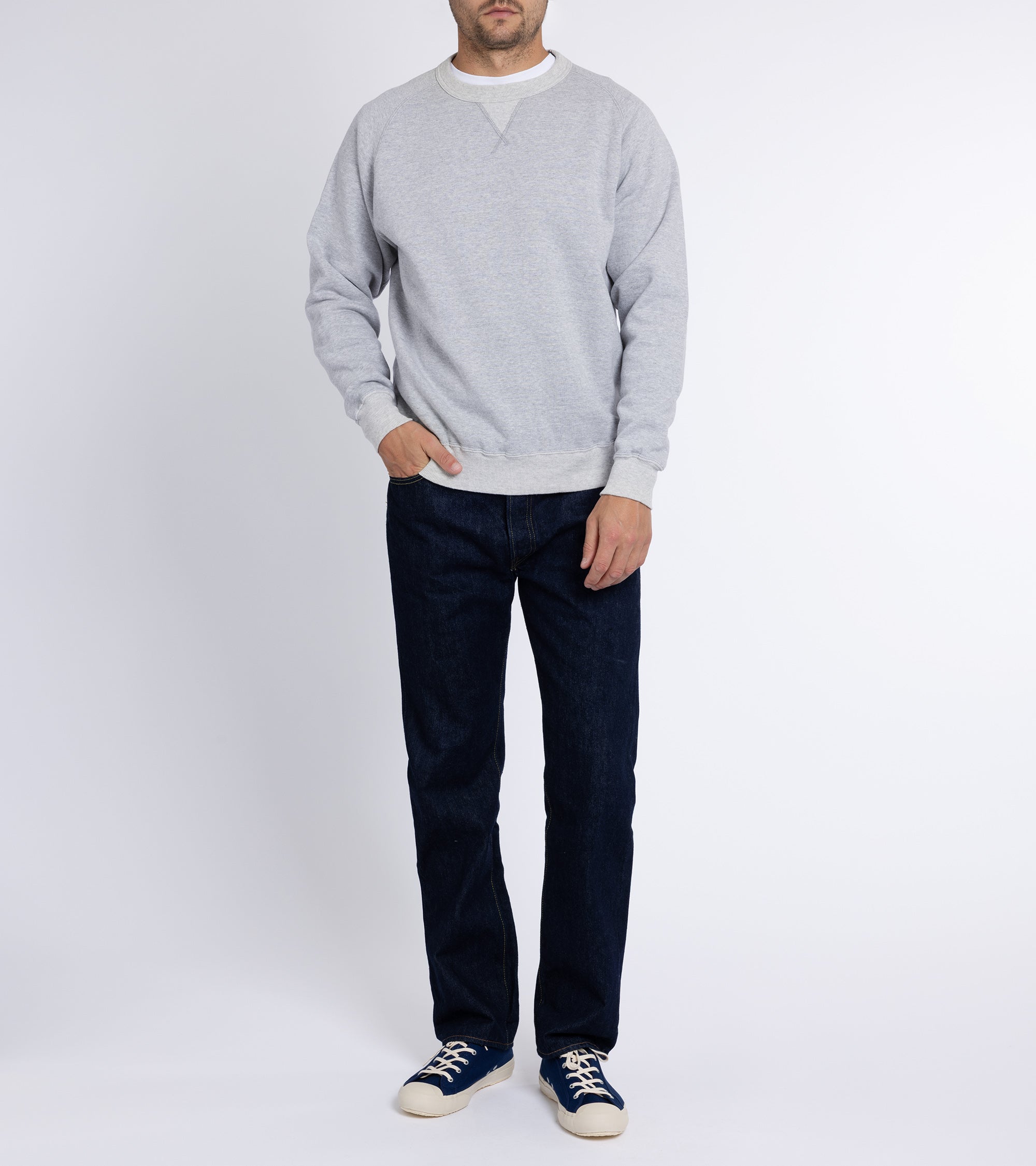 Sunray Sportswear Puamana Raglan Cotton Sweatshirt: Hambledon Grey