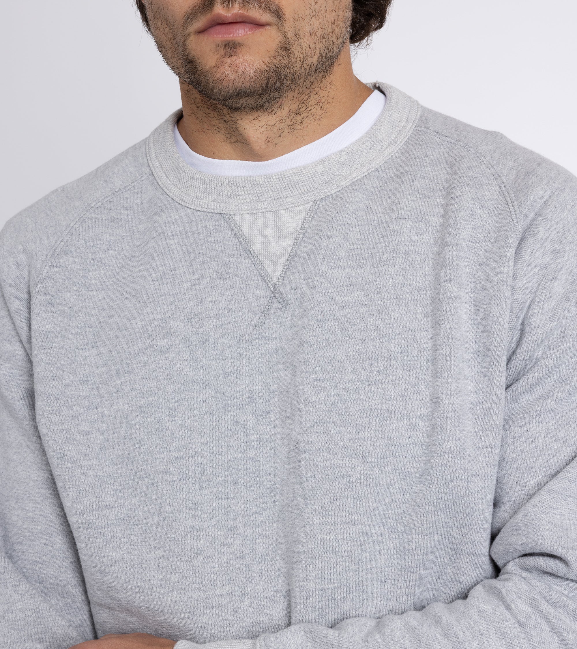 Sunray Sportswear Puamana Raglan Cotton Sweatshirt: Hambledon Grey