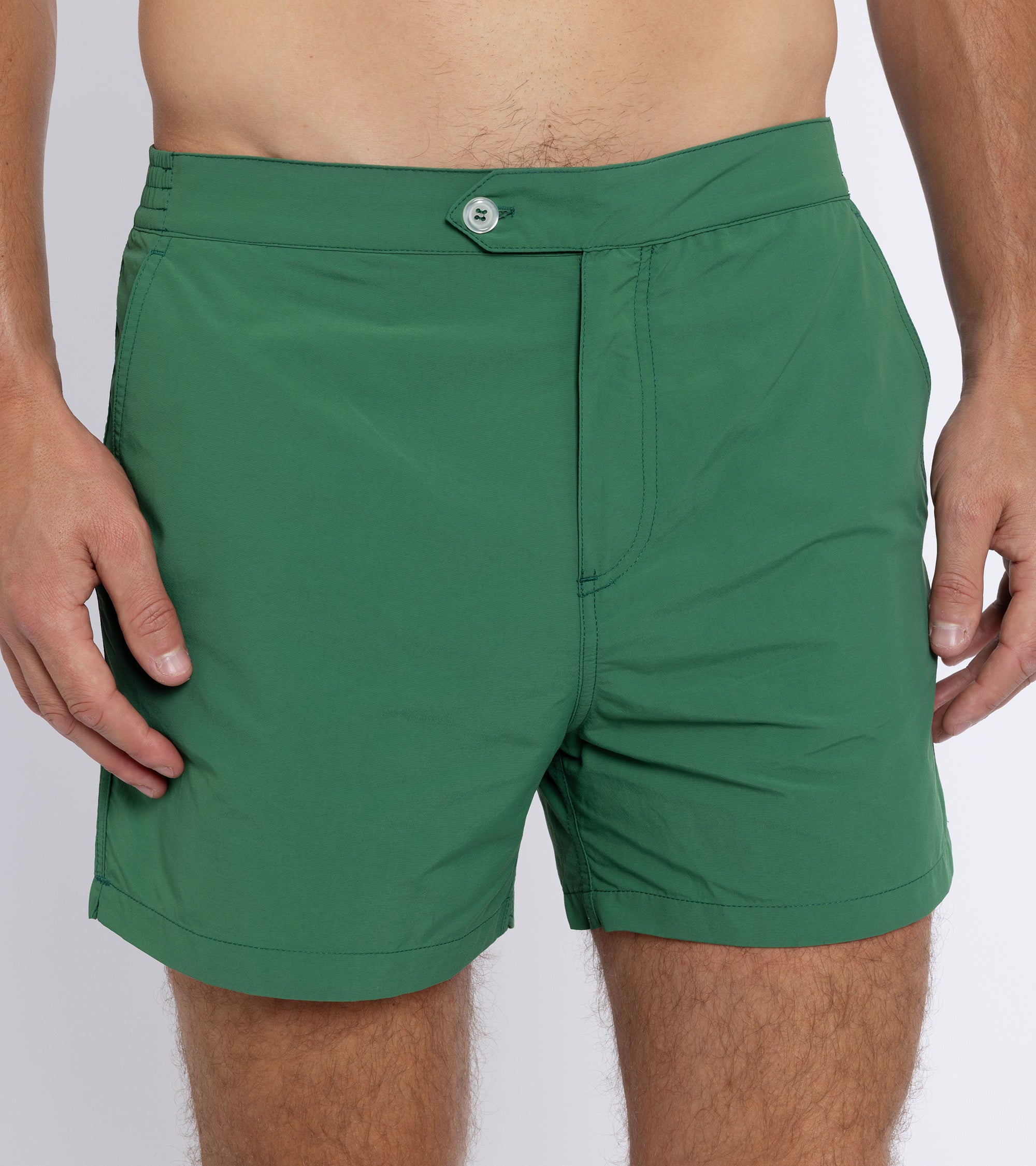 Trunk Foley Swim Shorts: Green