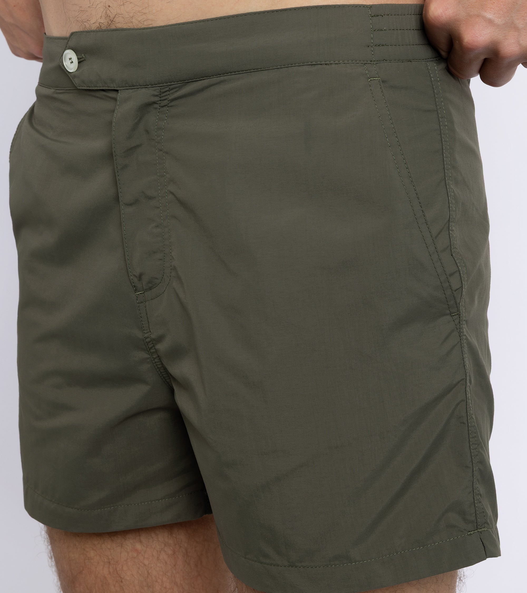 Trunk Foley Swim Shorts: Olive