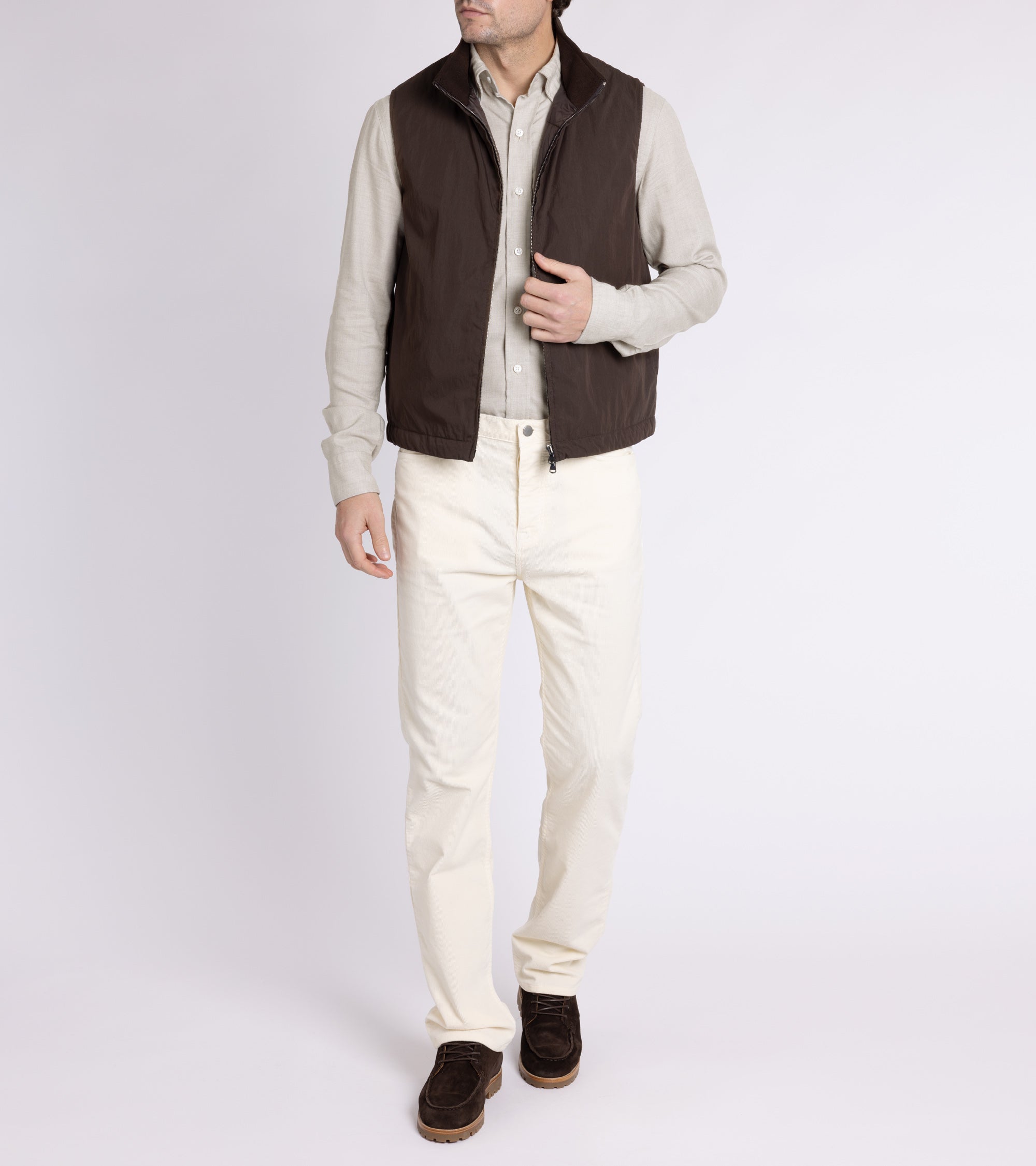 Trunk Frith Technical Gilet: Brown