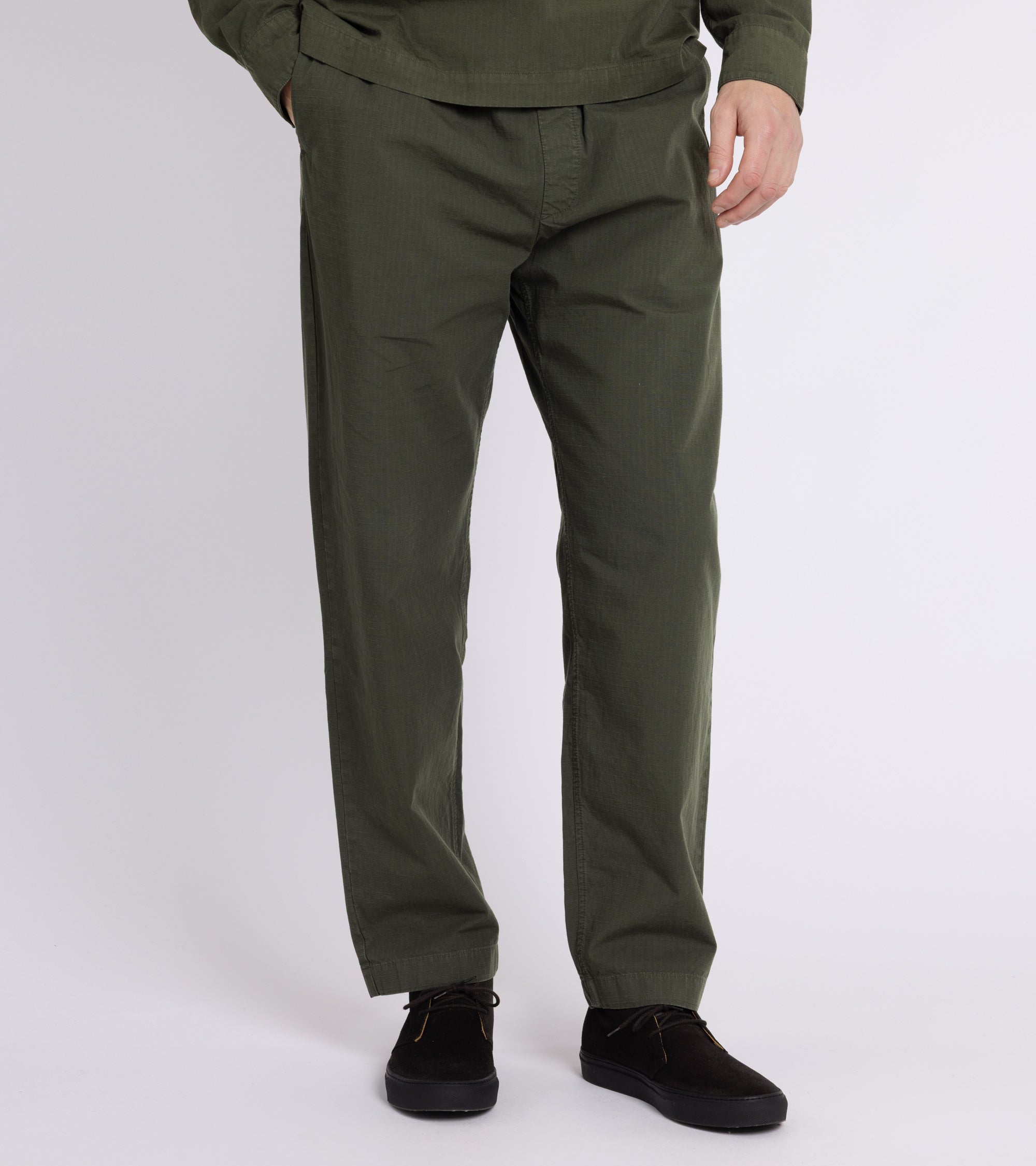 A Kind of Guise Banasa Cotton Trousers: Dark Woods