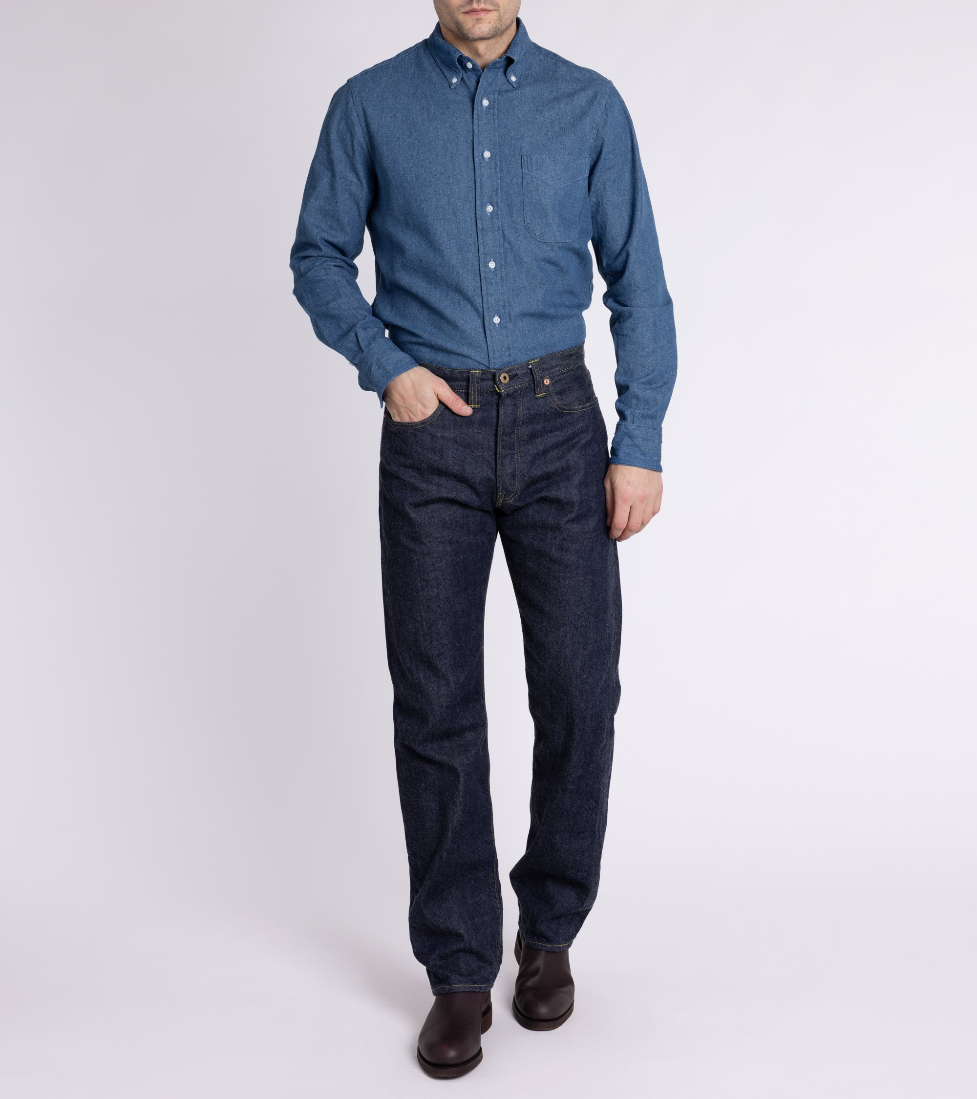 Gitman Vintage Denim Shirt: Light Blue