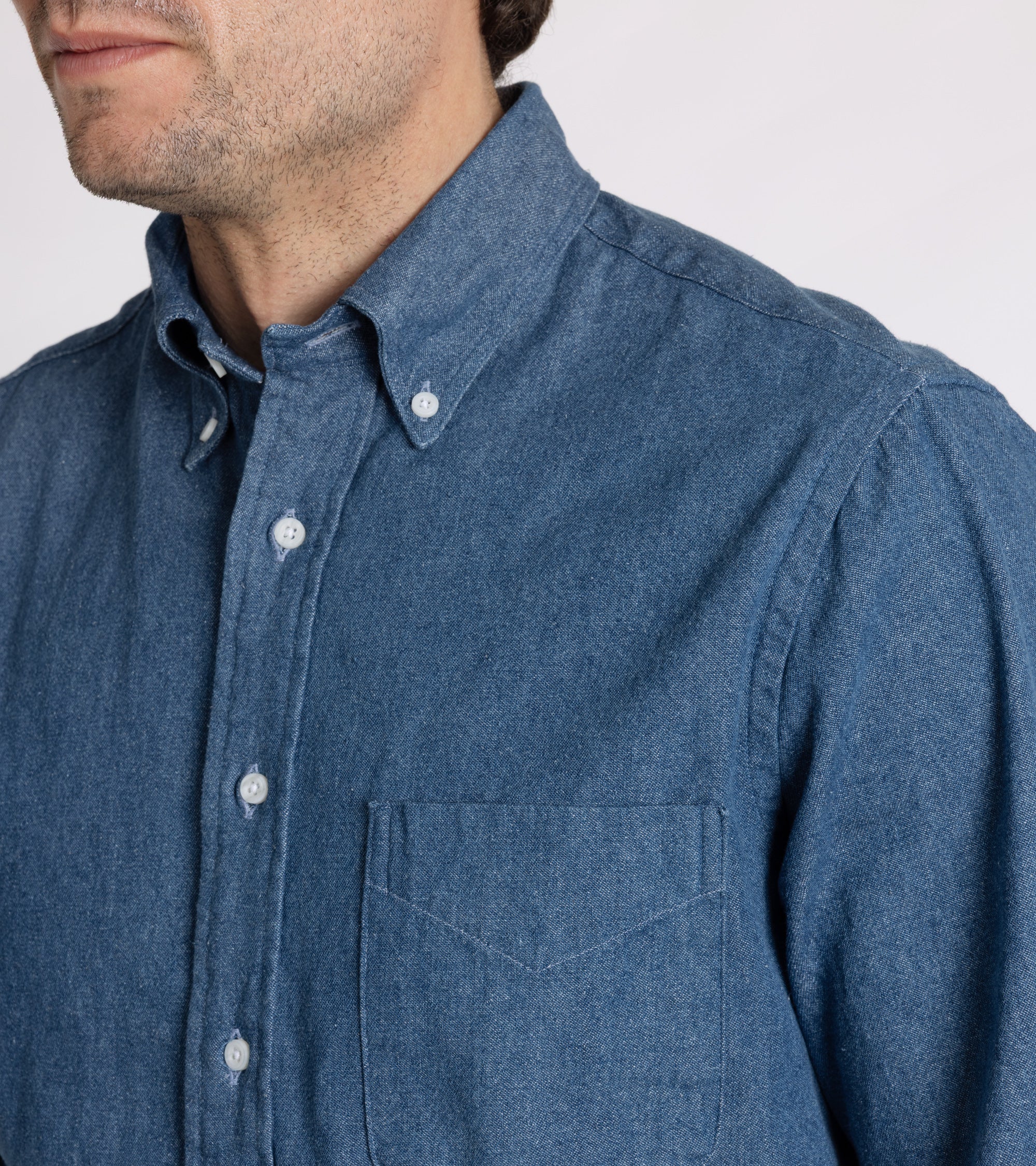 Gitman Vintage Denim Shirt: Light Blue