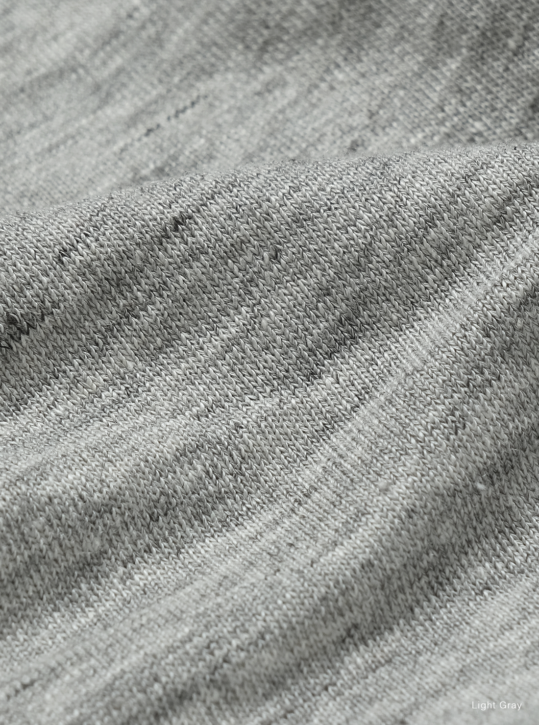 Batoner Belgian Linen Urake Crew Neck Sweater: Grey