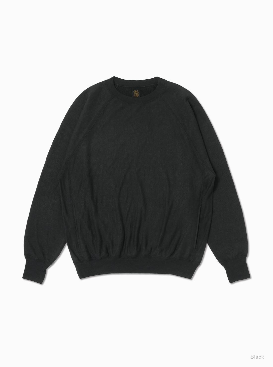 Batoner Belgian Linen Urake Crew Neck Sweater: Dark Navy