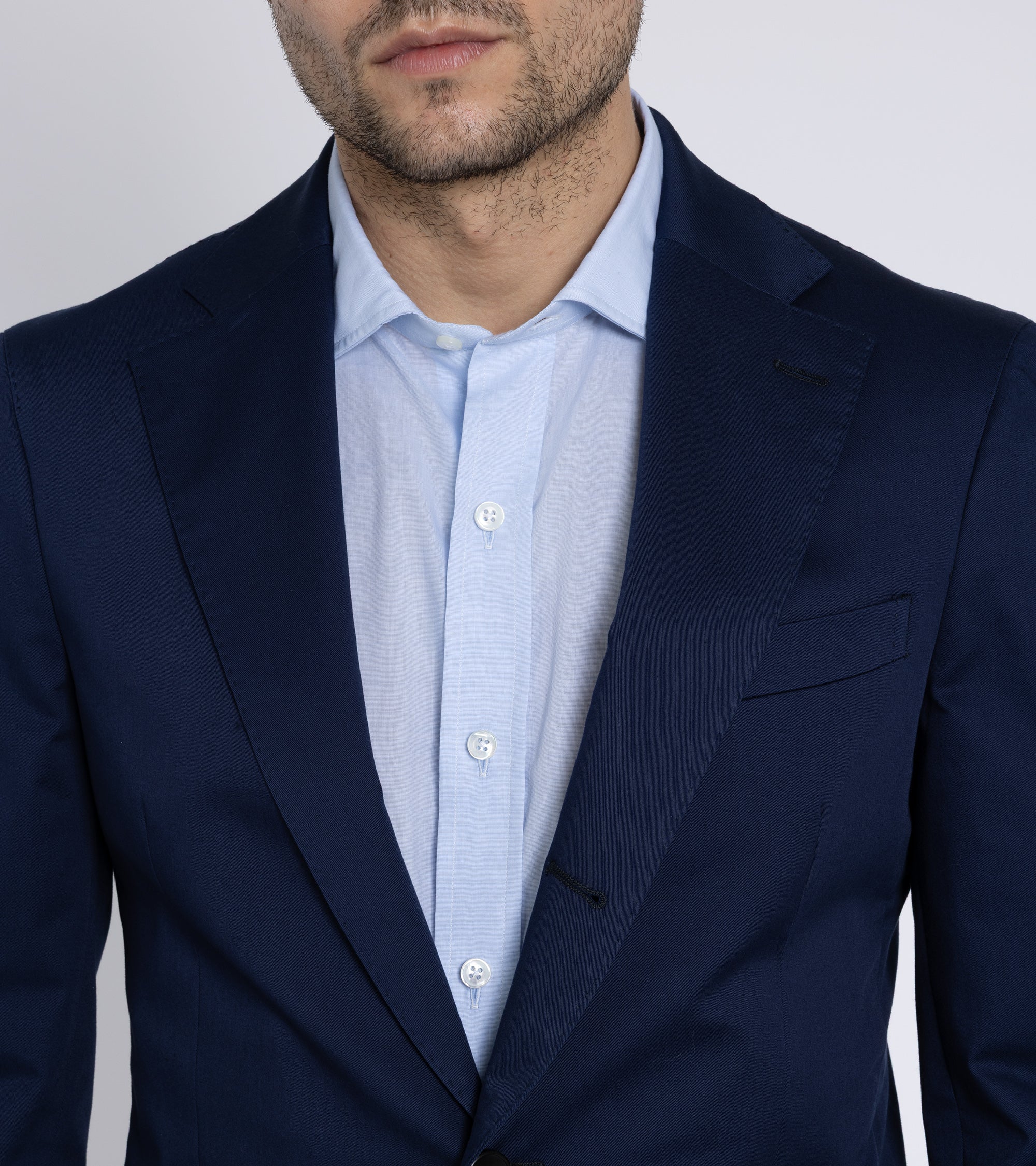 Trunk Walbrook Cotton Suit Jacket: Navy