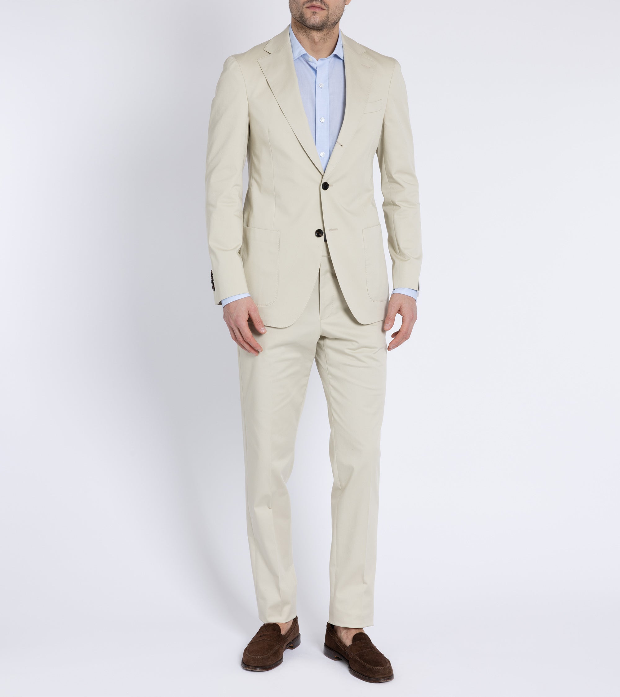 Trunk Walbrook Cotton Suit Jacket: Beige