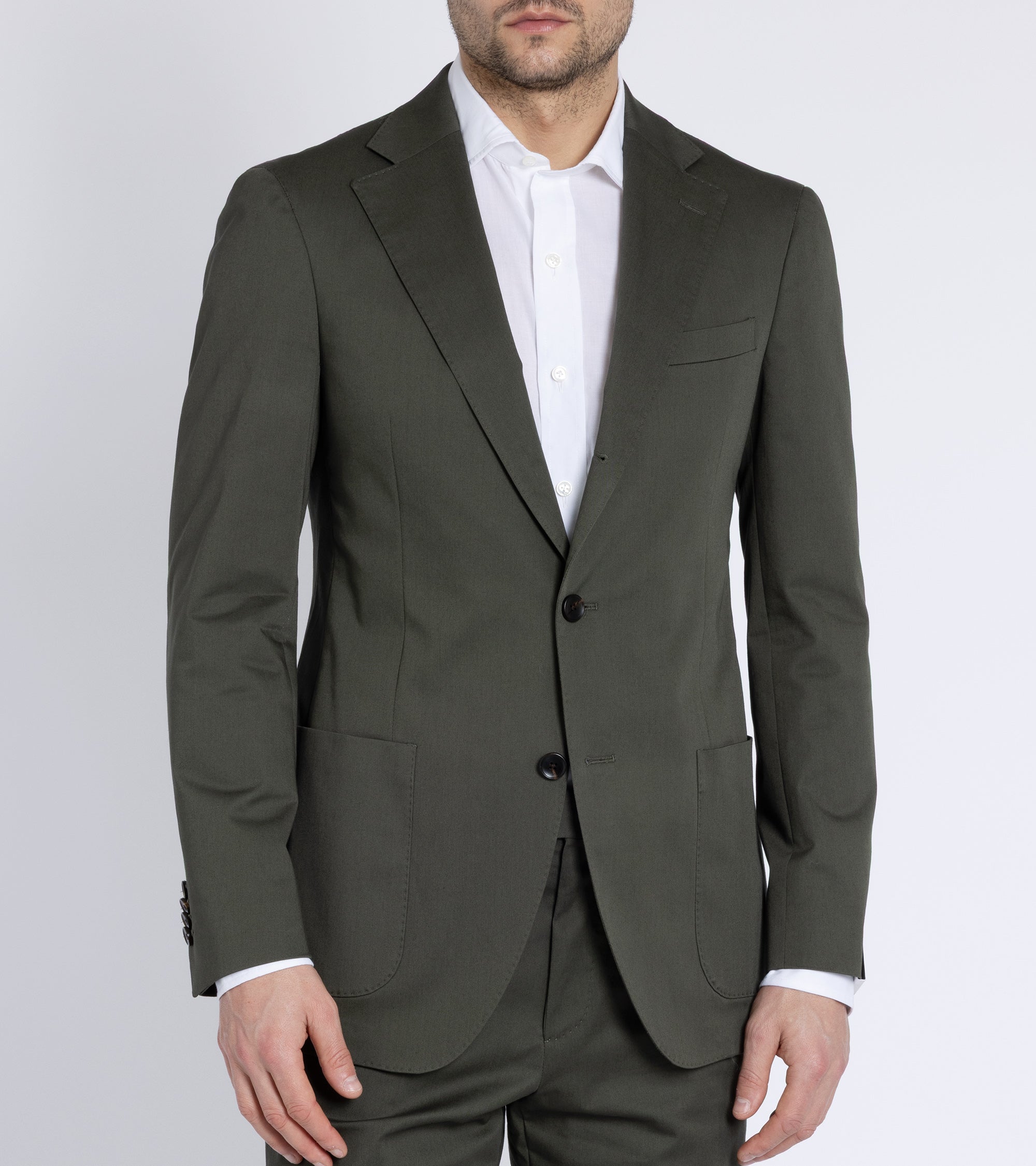 Trunk Walbrook Cotton Suit Jacket: Olive