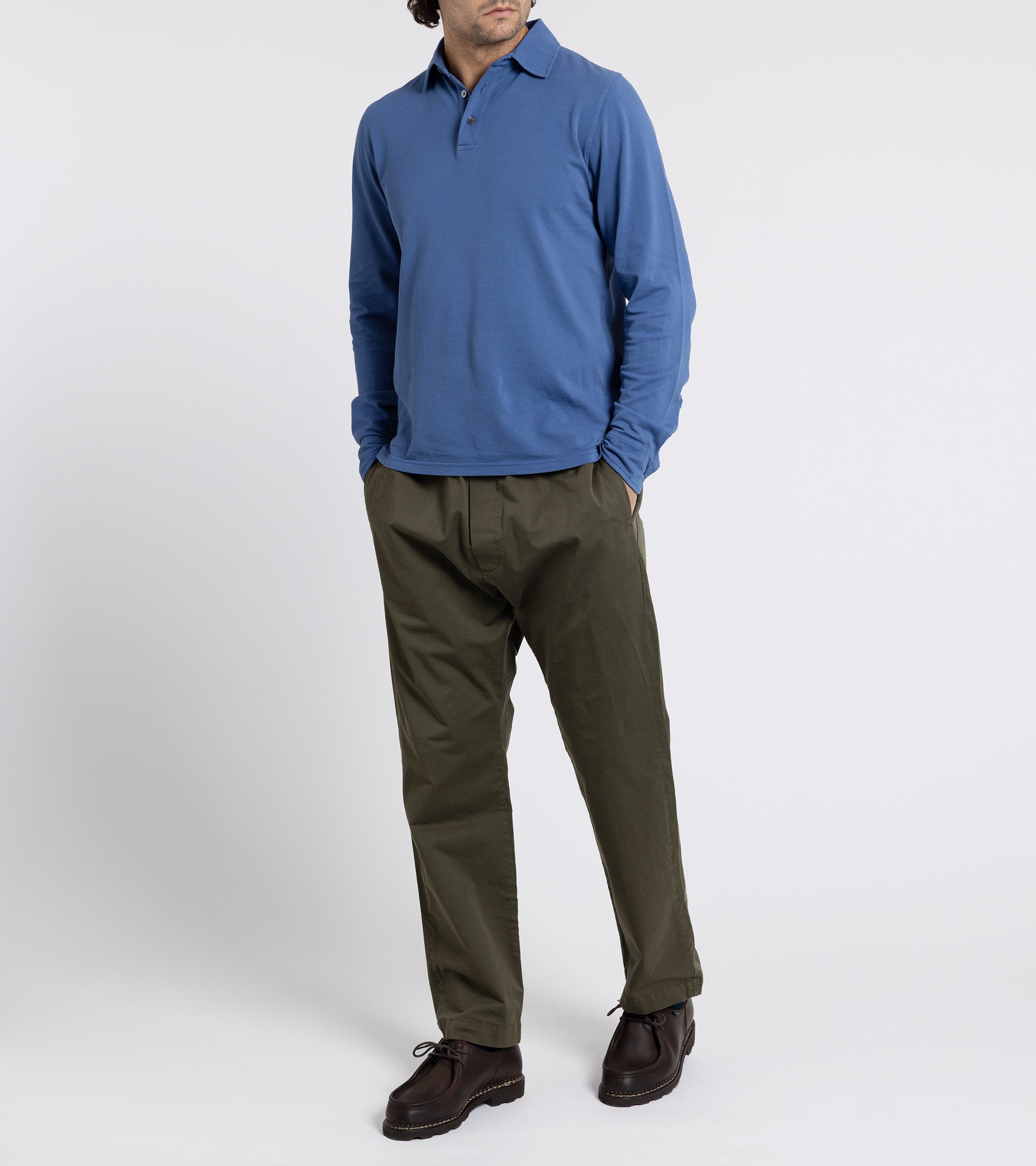 Barena Bativoga Trevo Cotton Twill Trousers: Army