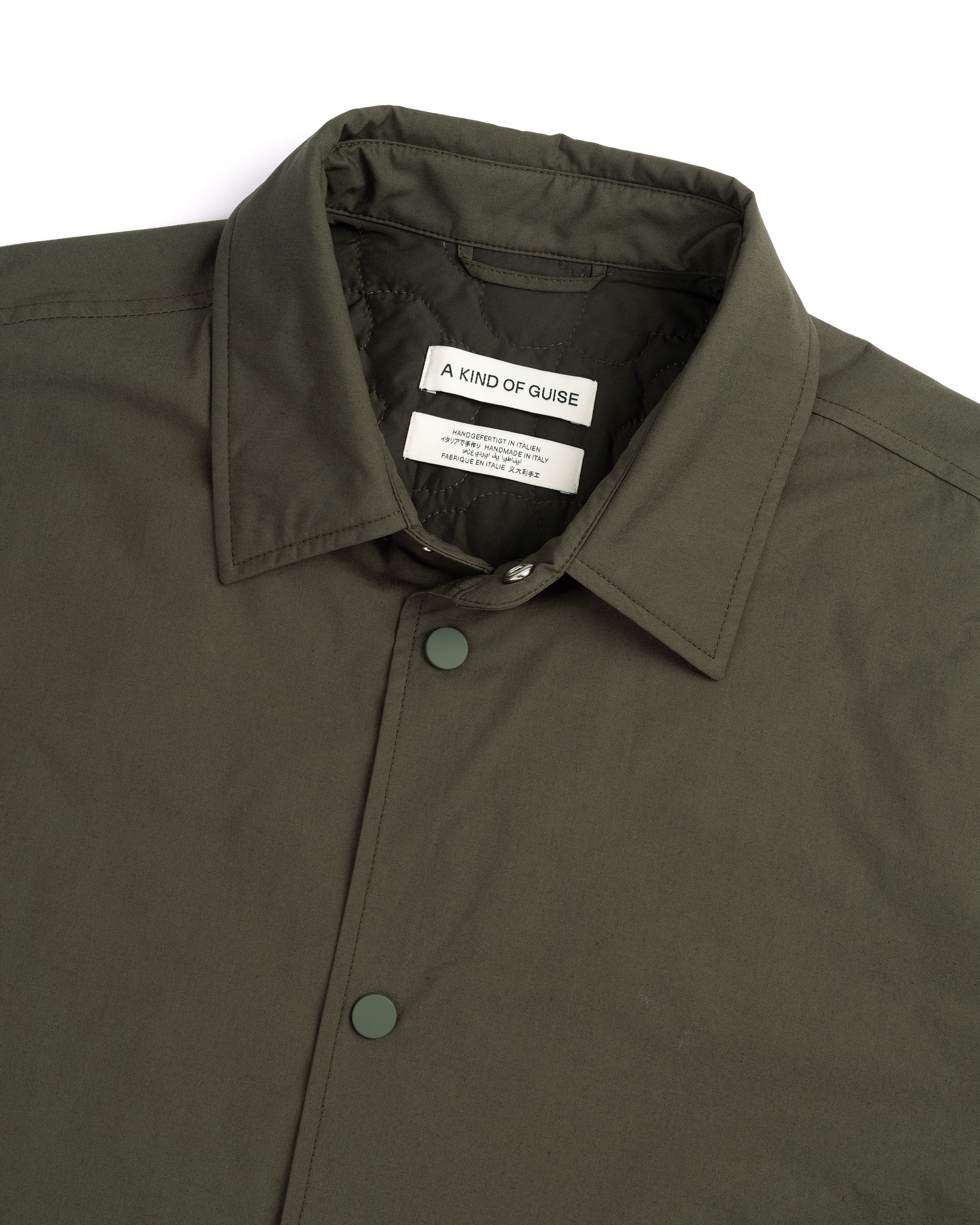 A Kind of Guise Olkay Quilted Overshirt: Deep Fir