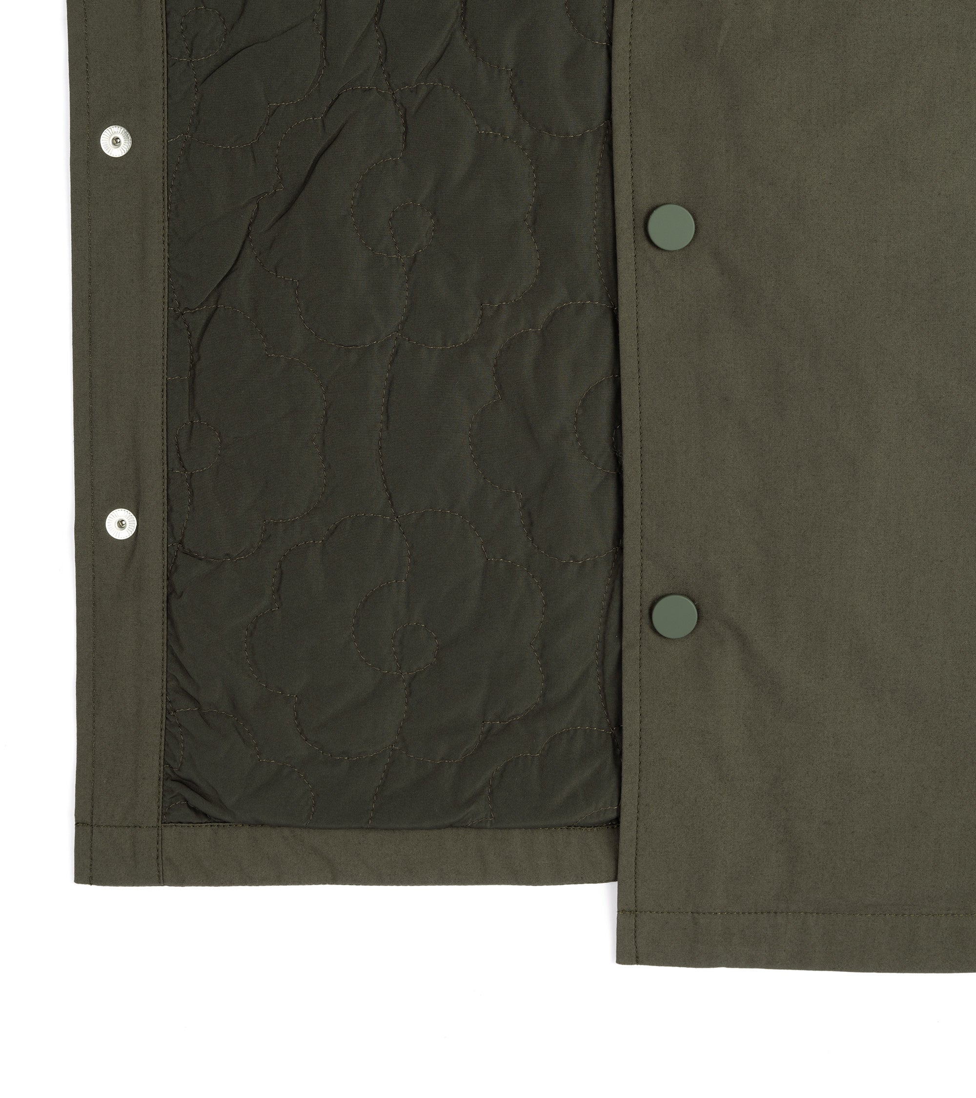 A Kind of Guise Olkay Quilted Overshirt: Deep Fir