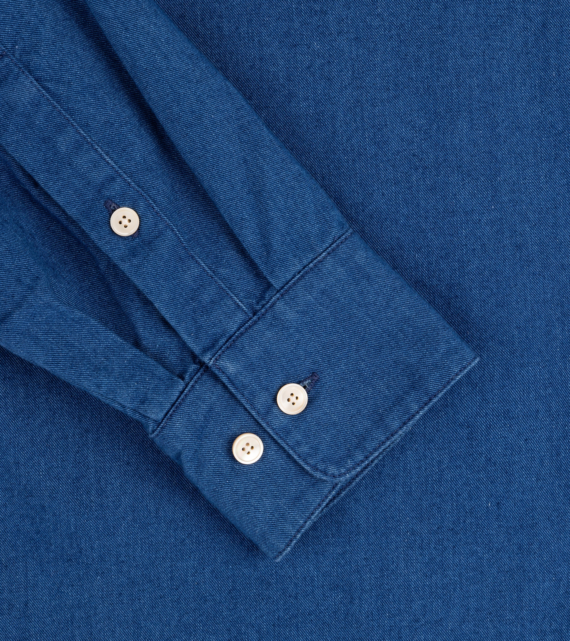 A Kind of Guise Seifur Cotton Shirt: Soft Indigo