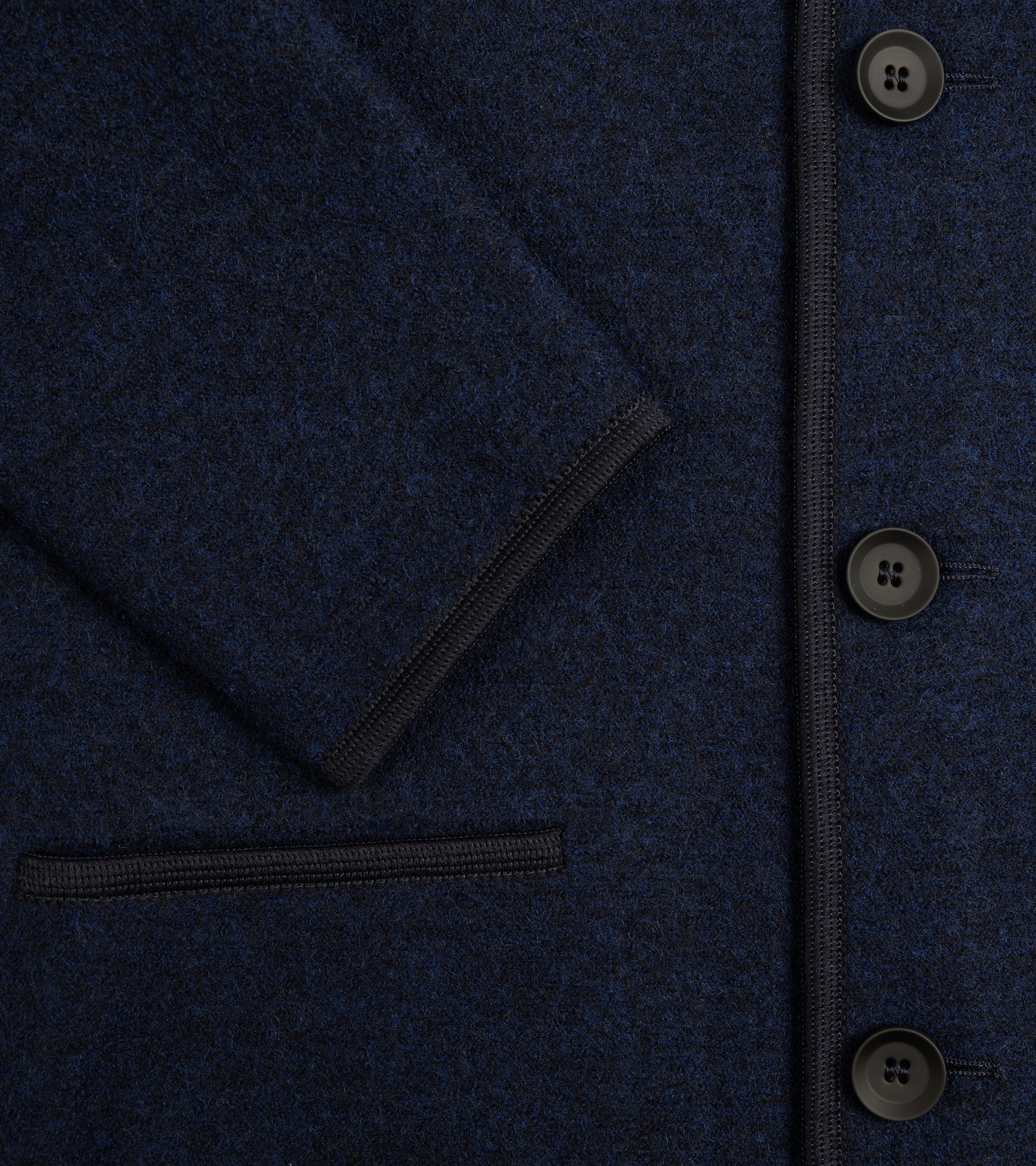 Alpe Piano Francesco Felted Wool Jacket: Navy