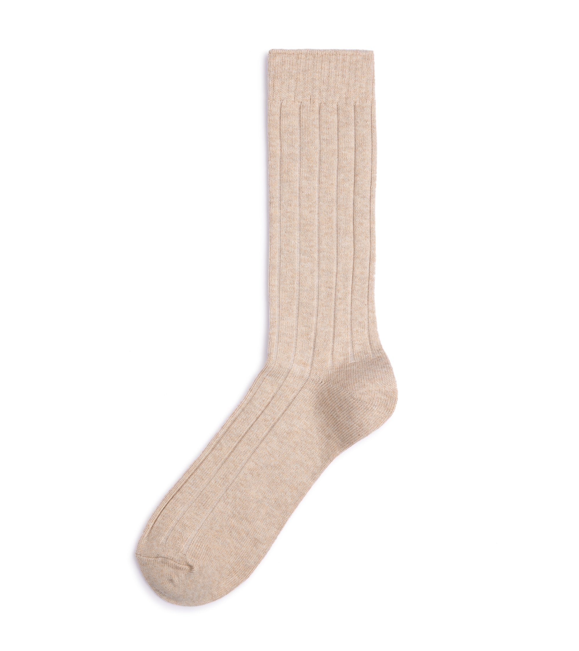 Anonymous Ism Bold Rib Crew Socks: Beige