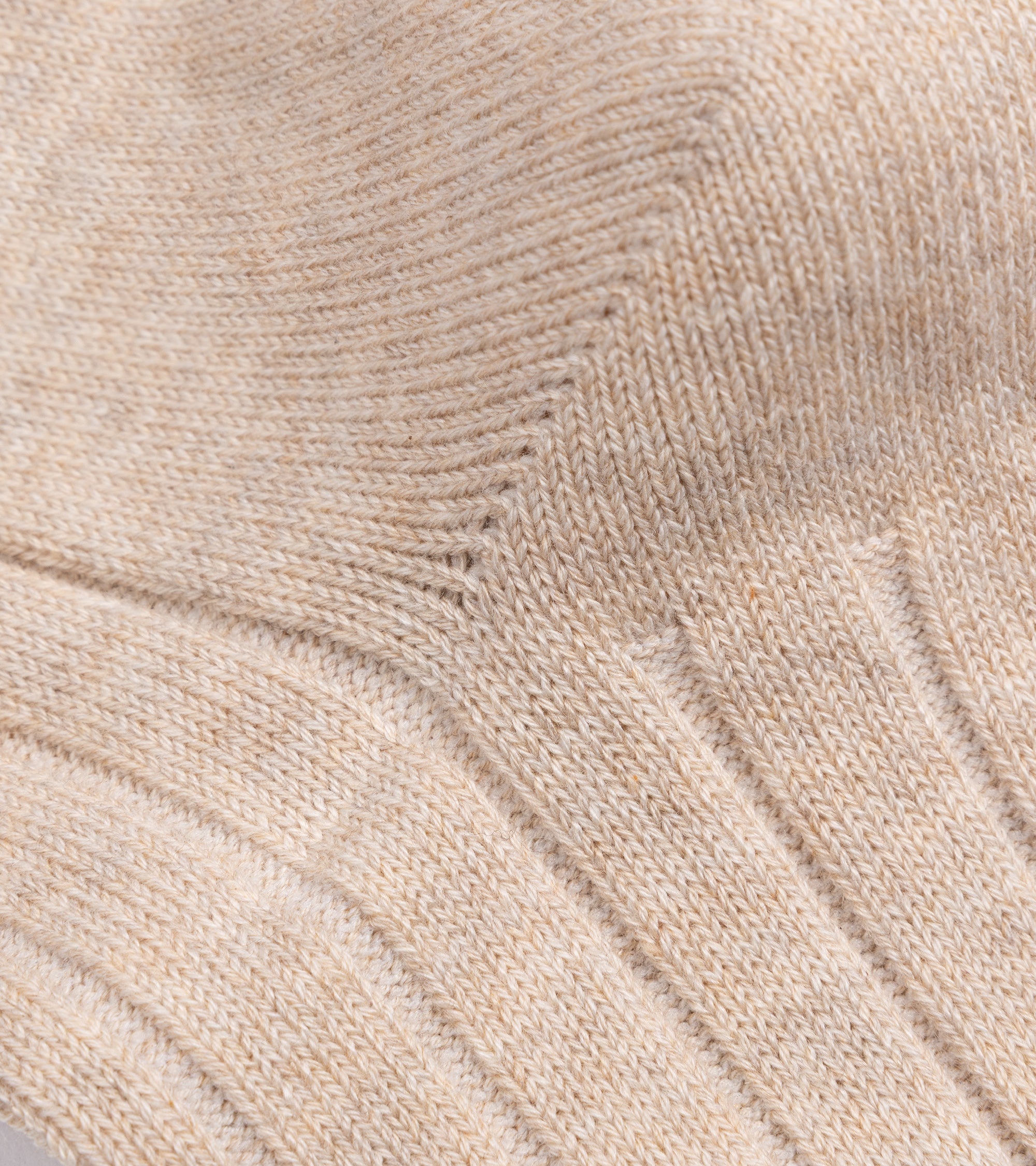 Anonymous Ism Bold Rib Crew Socks: Beige