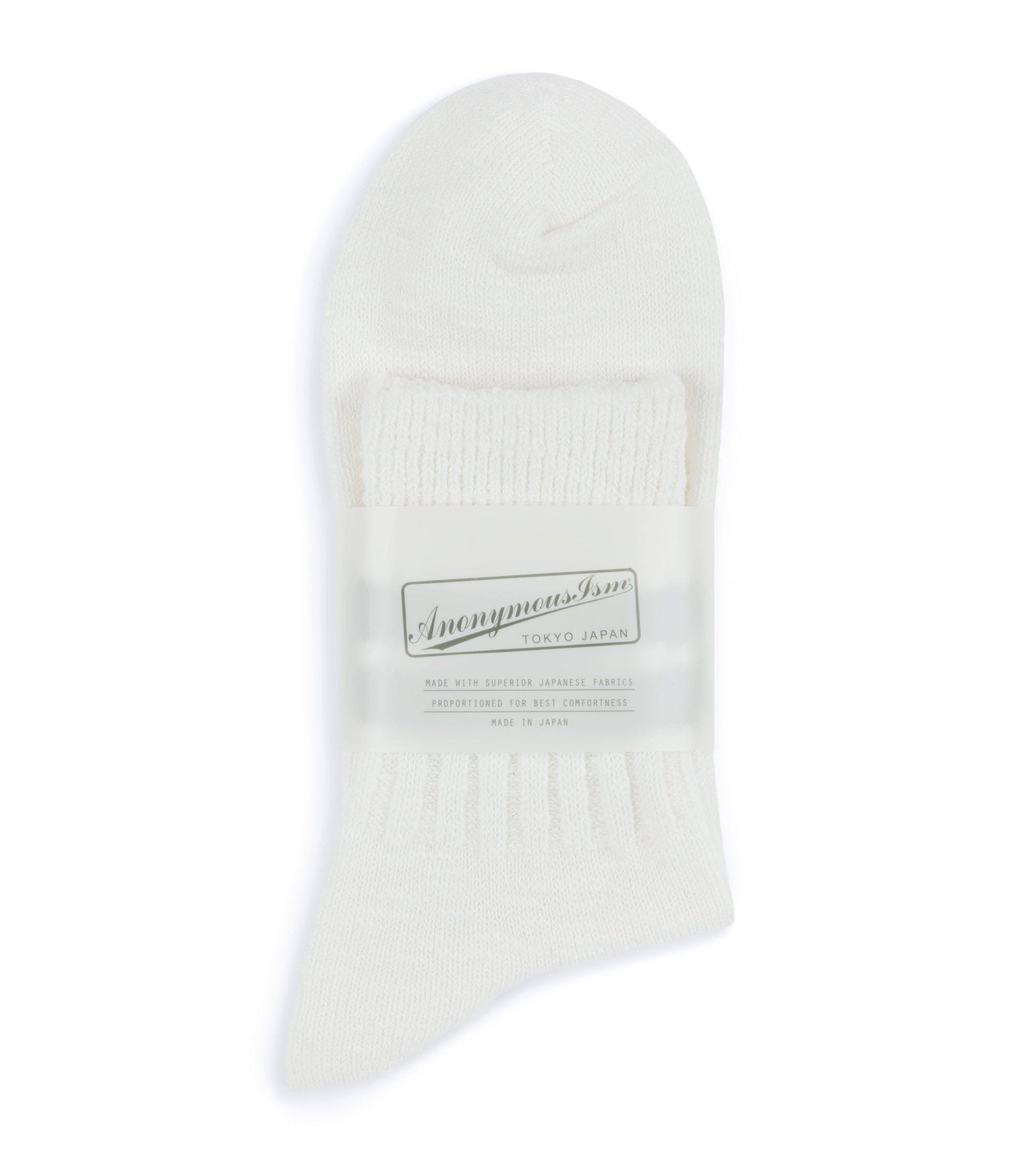 Anonymous Ism Slub Line Q Socks: Moss