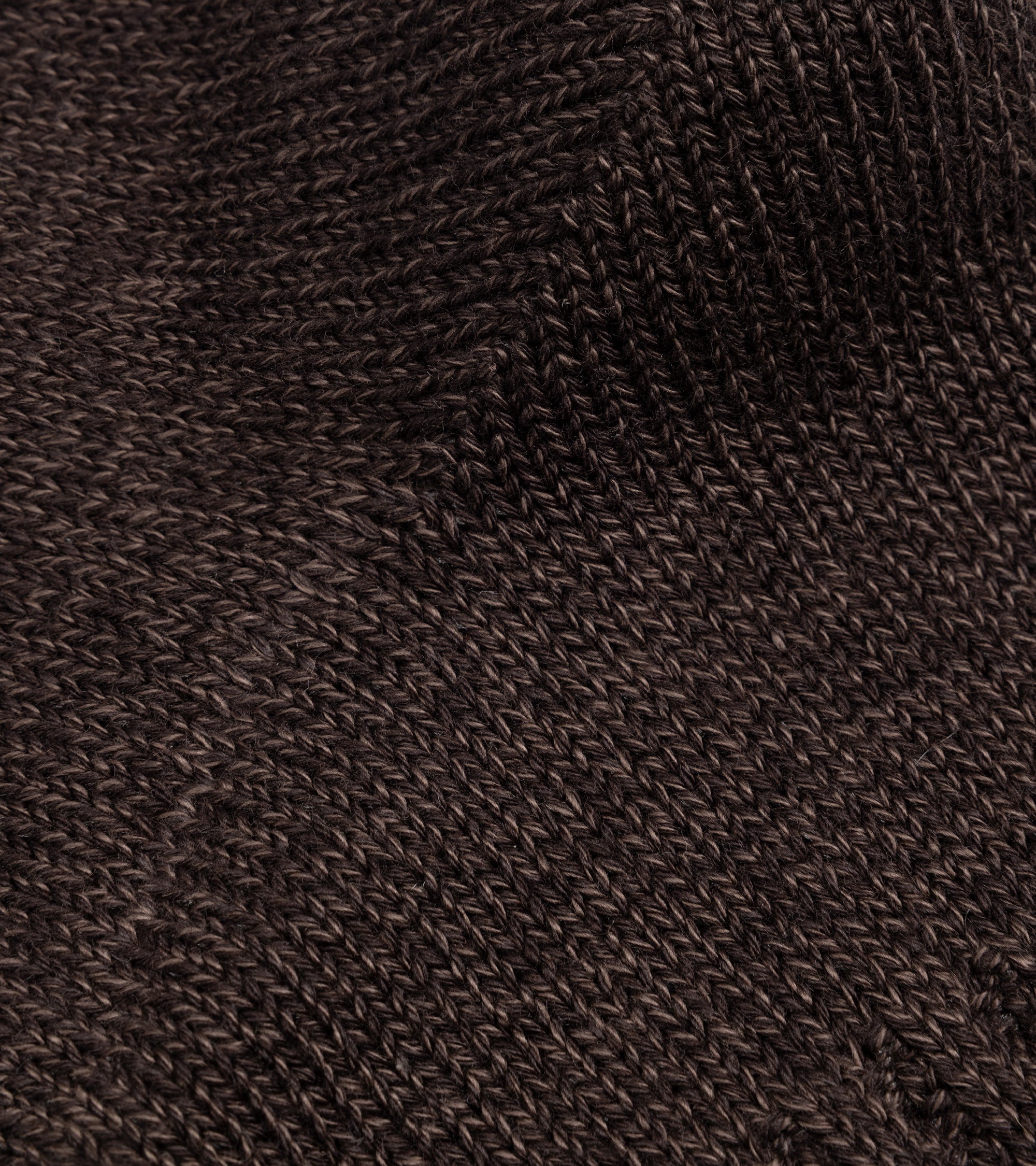 Anonymous Ism Tuck Cuff Stripe Crew Socks: Dark Brown