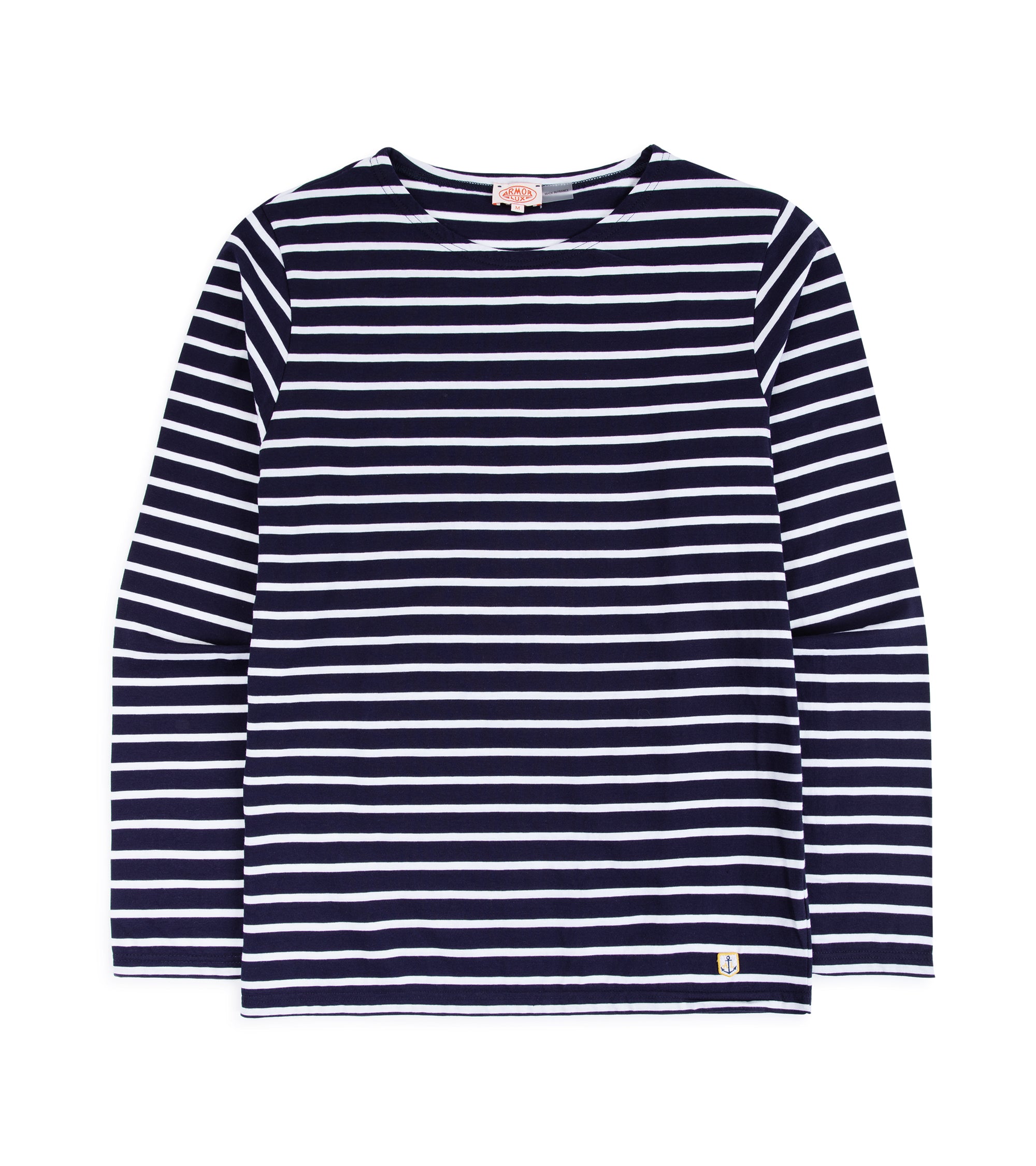 Armor Lux Lightweight Breton Striped T-Shirt: Navy/White