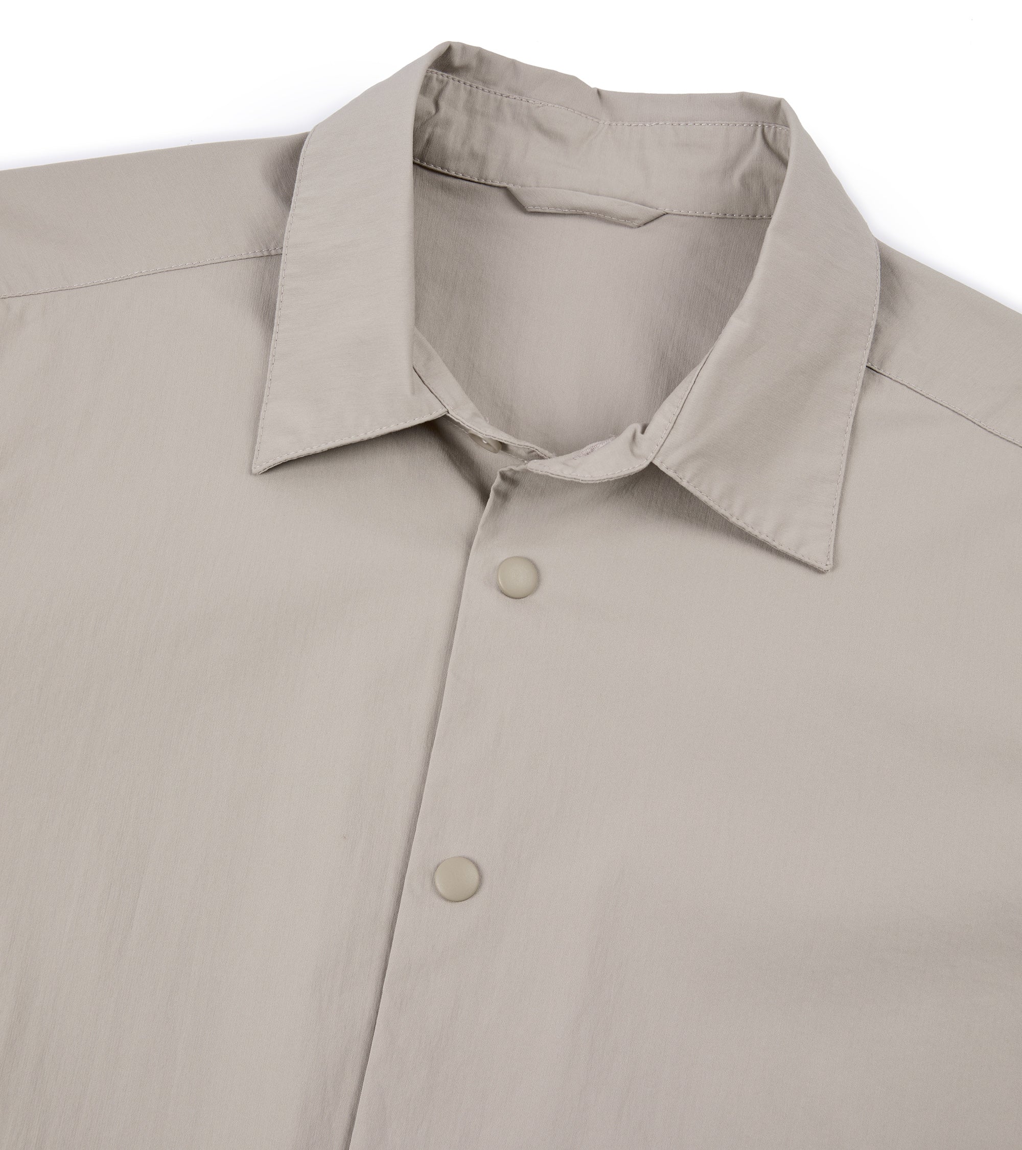 Aspesi Cotton Poplin Overshirt: Beige