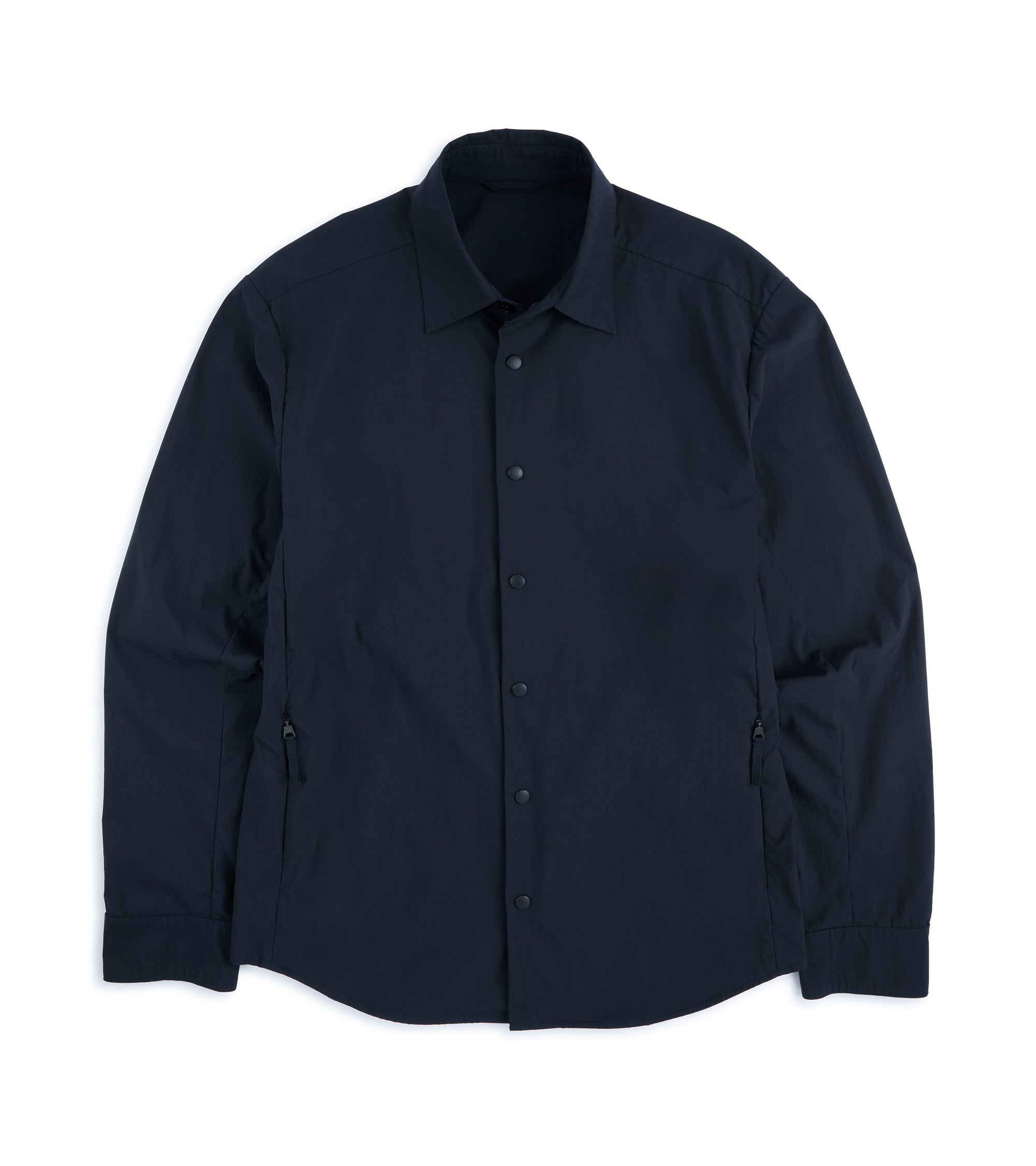 Aspesi Cotton Poplin Overshirt: Navy