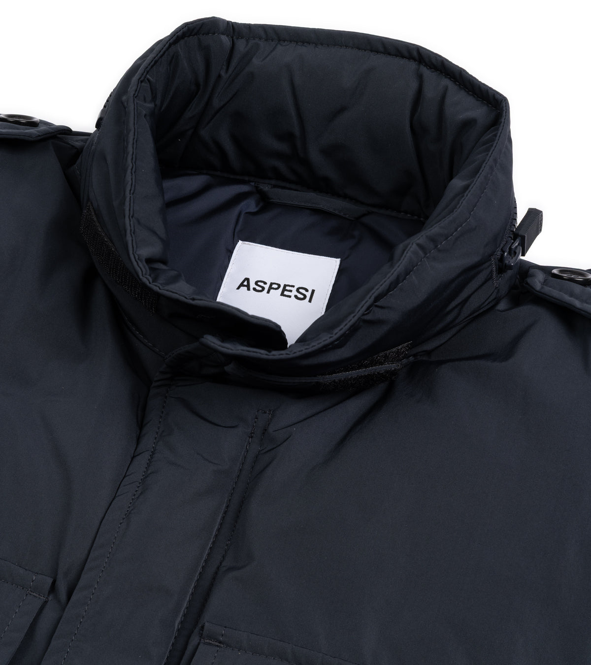 Aspesi Minifield Nylon Padded Field Jacket: Navy