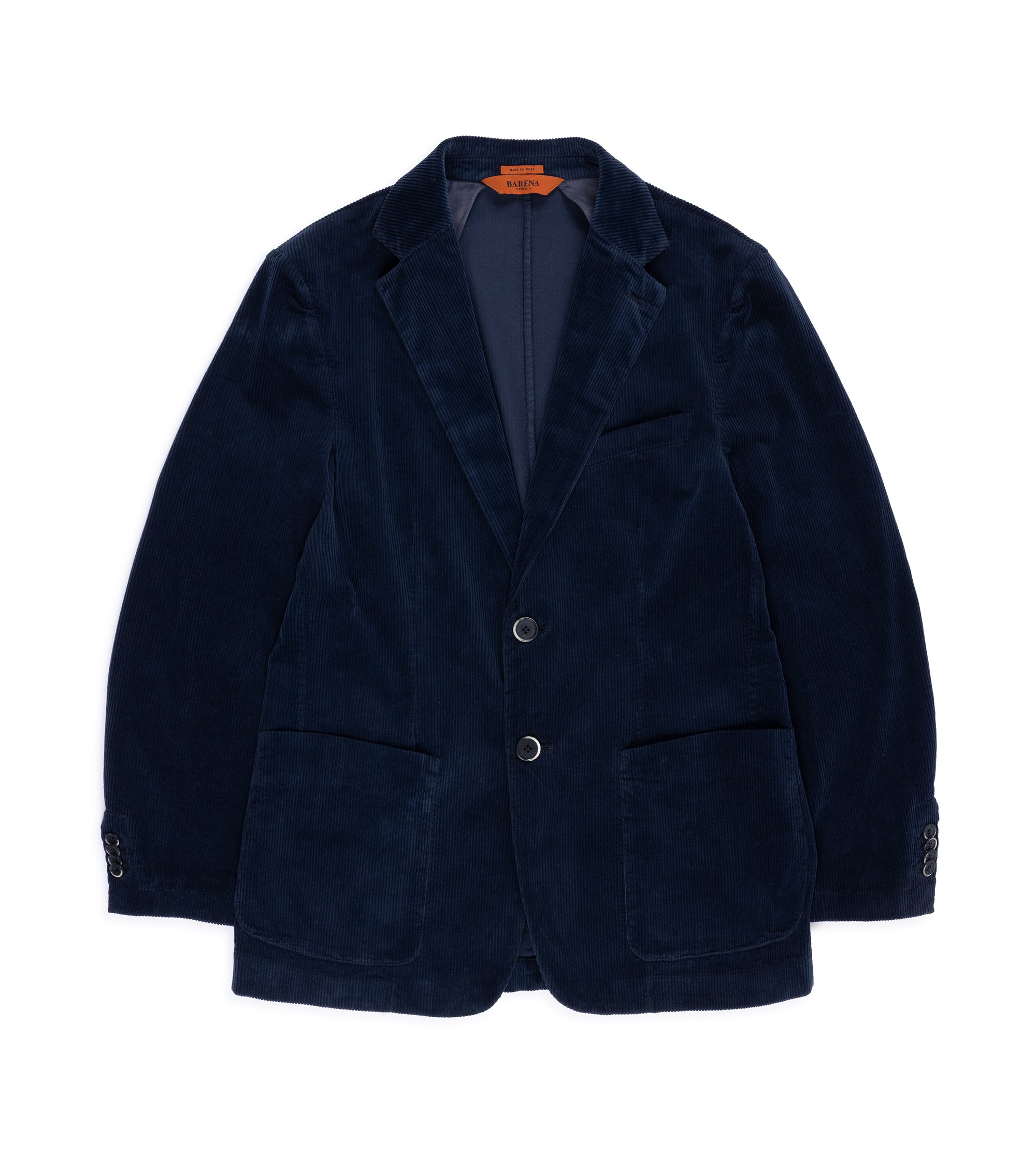 Barena Borgo Cortivo Cotton Corduroy Jacket: Navy