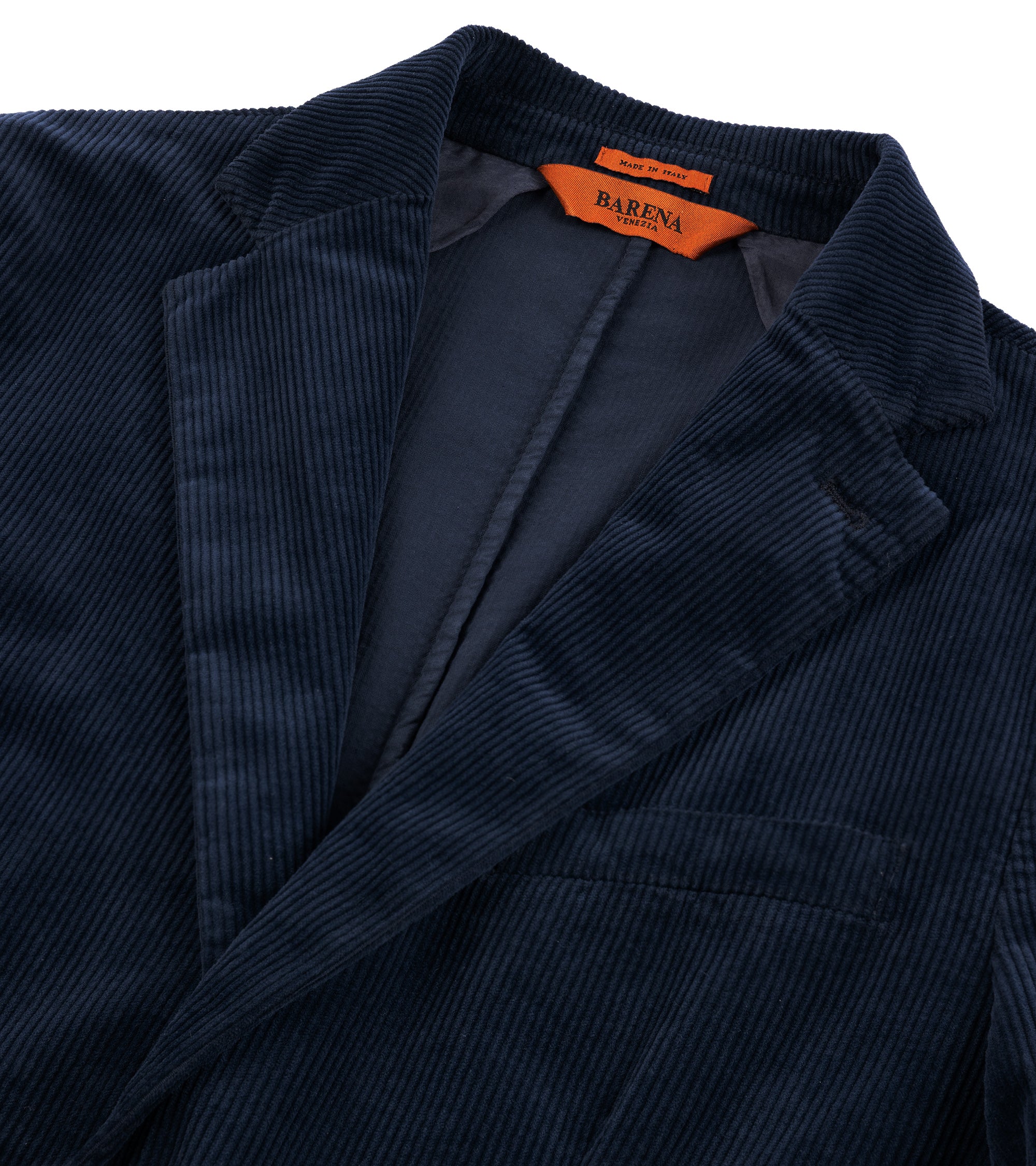 Barena Borgo Cortivo Cotton Corduroy Jacket: Navy