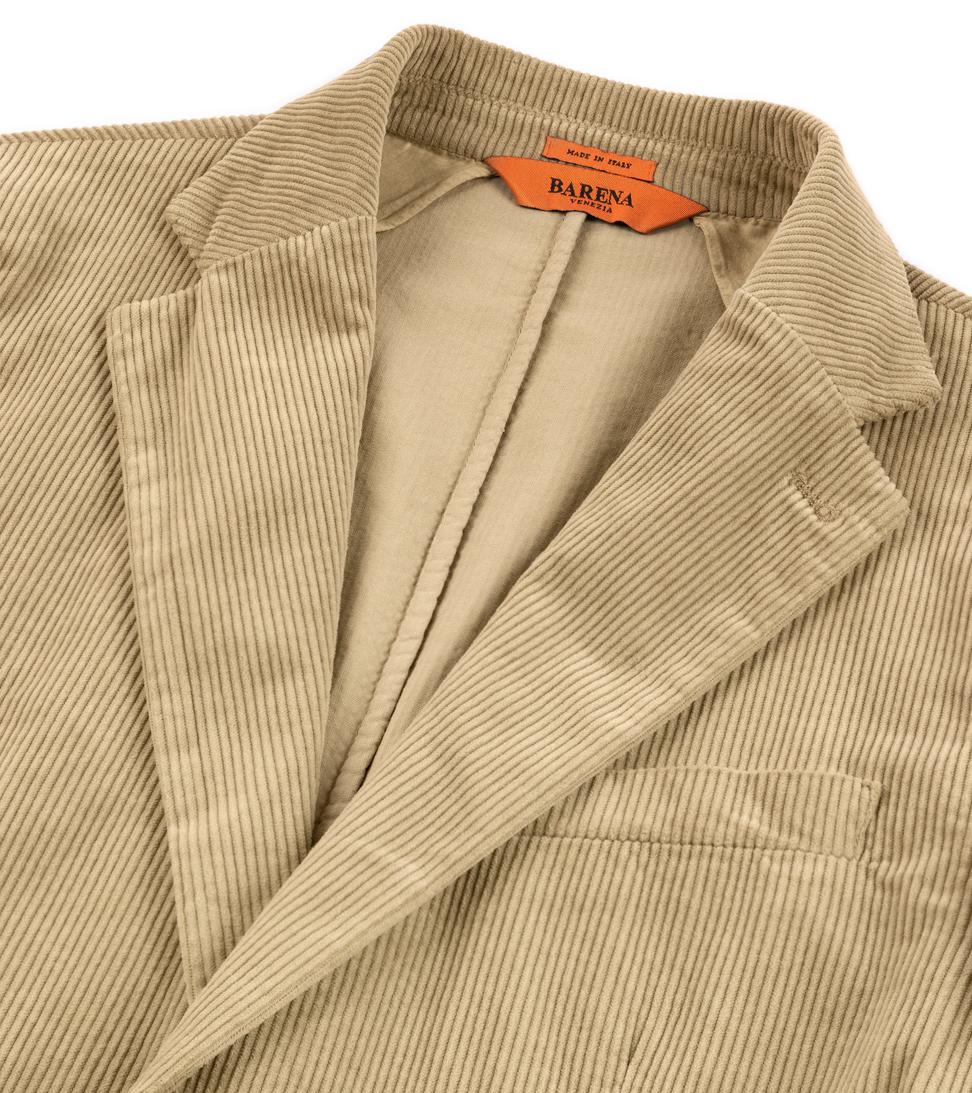 Barena Borgo Cortivo Cotton Corduroy Jacket: Putty