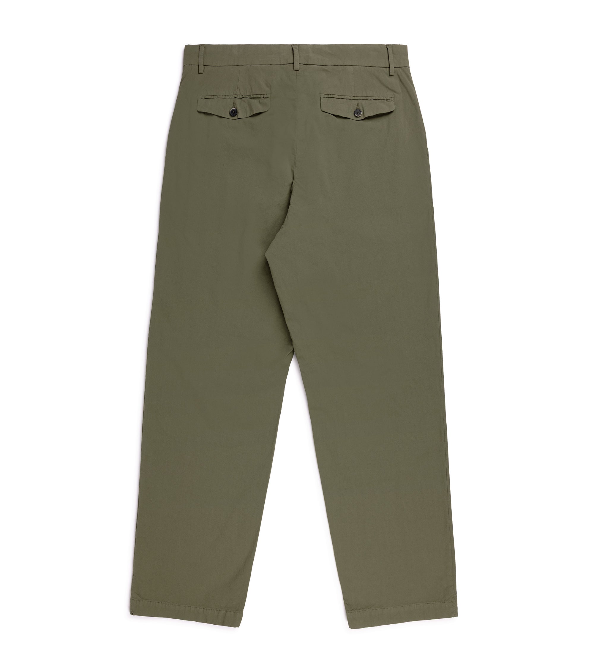 Barena Canasta Pavion Cotton Chino Trousers: Olive