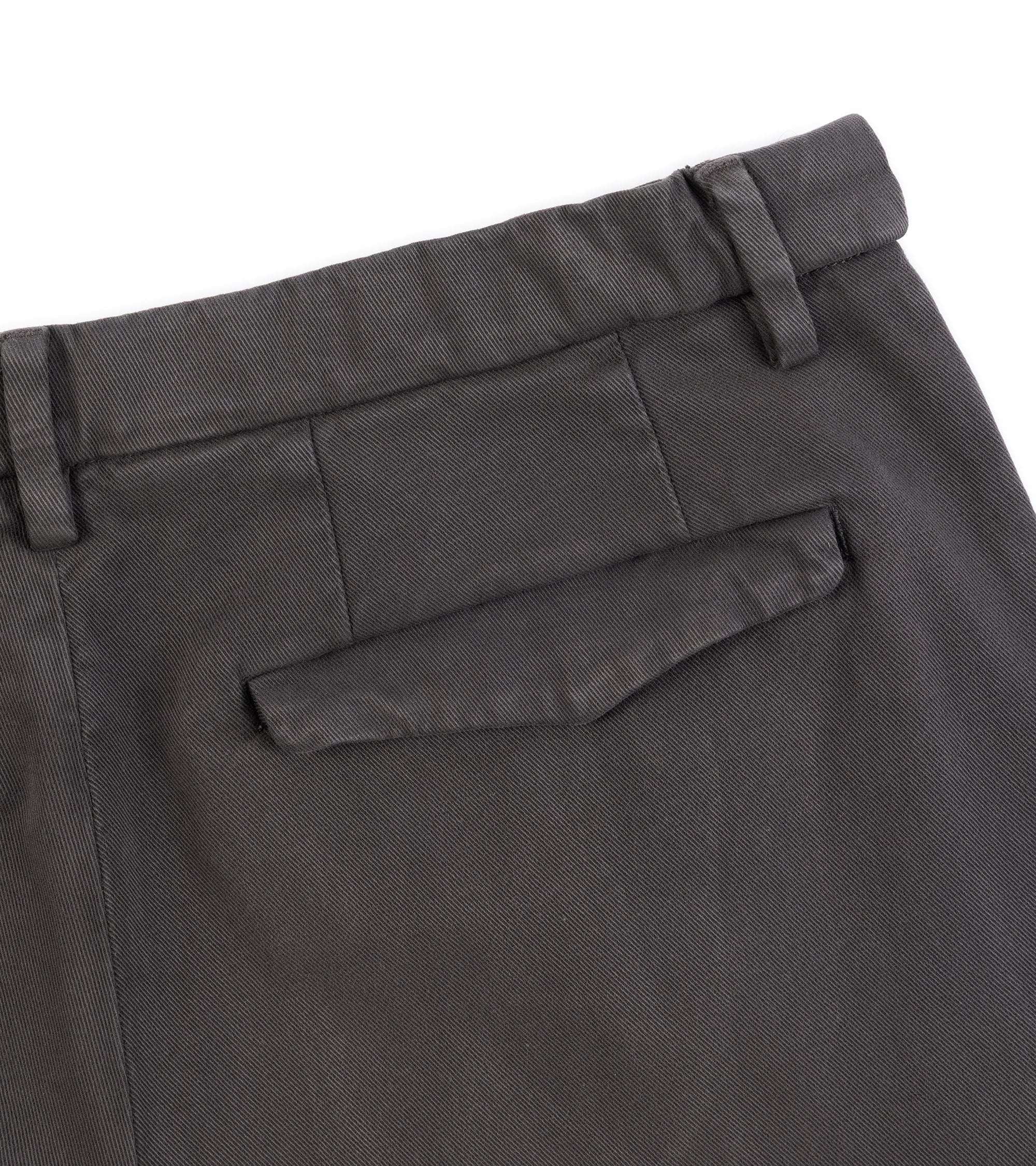 Barena Masco Mante Cotton Twill Trousers: Brown