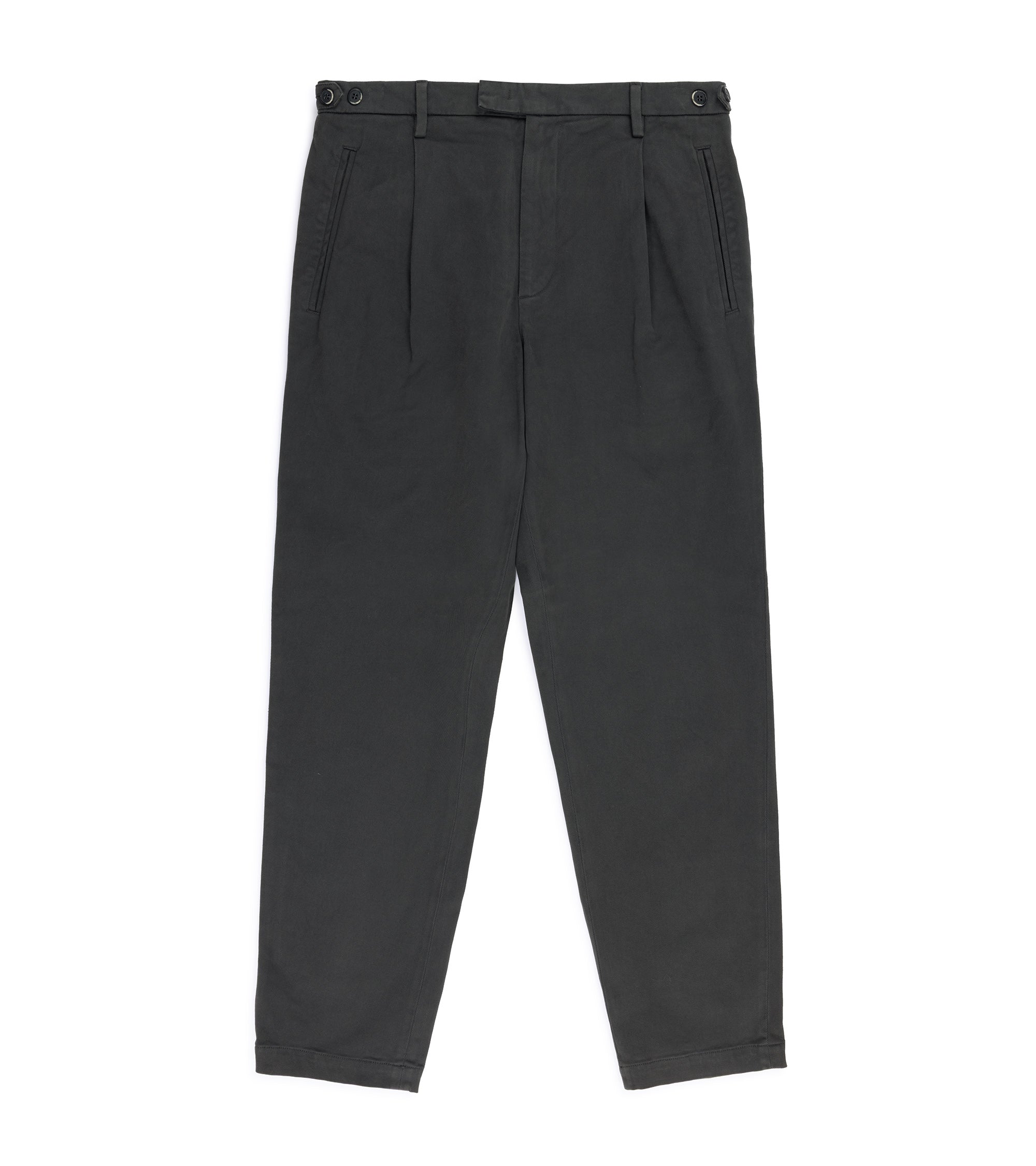 Barena Masco Mante Cotton Twill Trousers: Lead