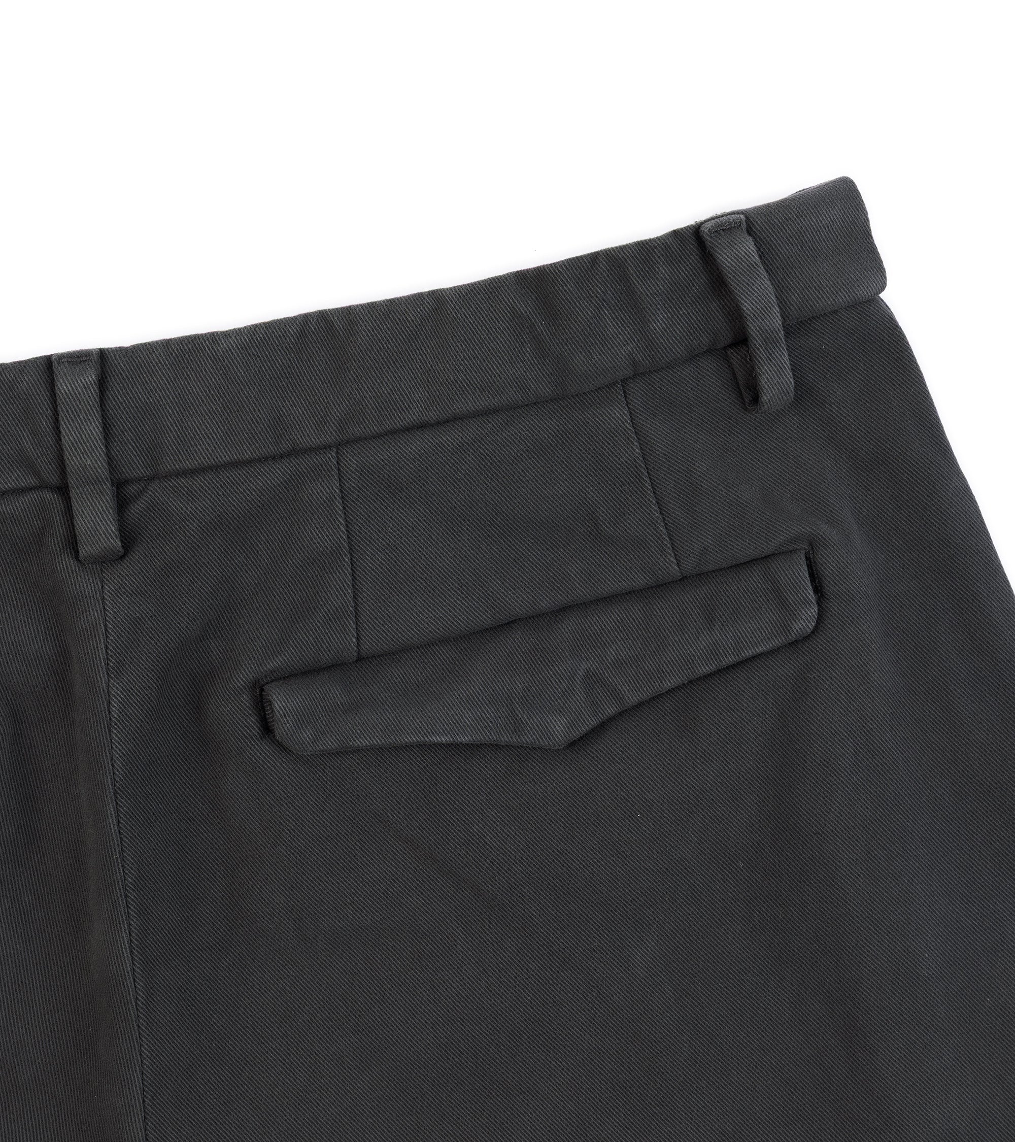 Barena Masco Mante Cotton Twill Trousers: Lead