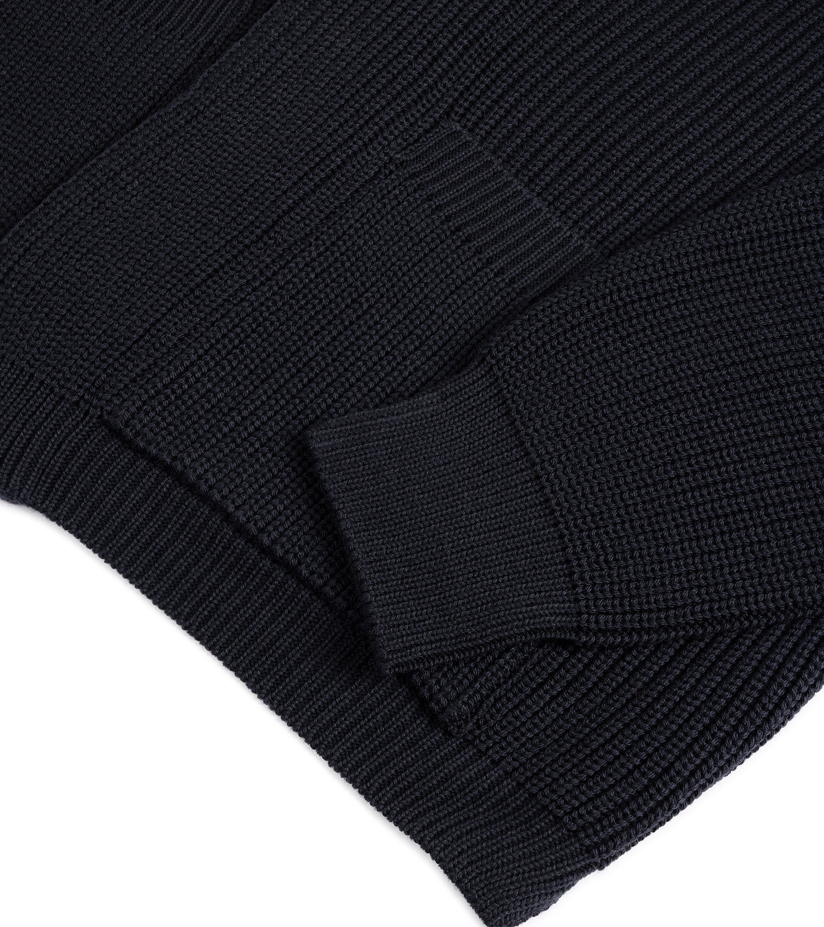 Batoner Signature Knit Wool Button Cardigan: Navy