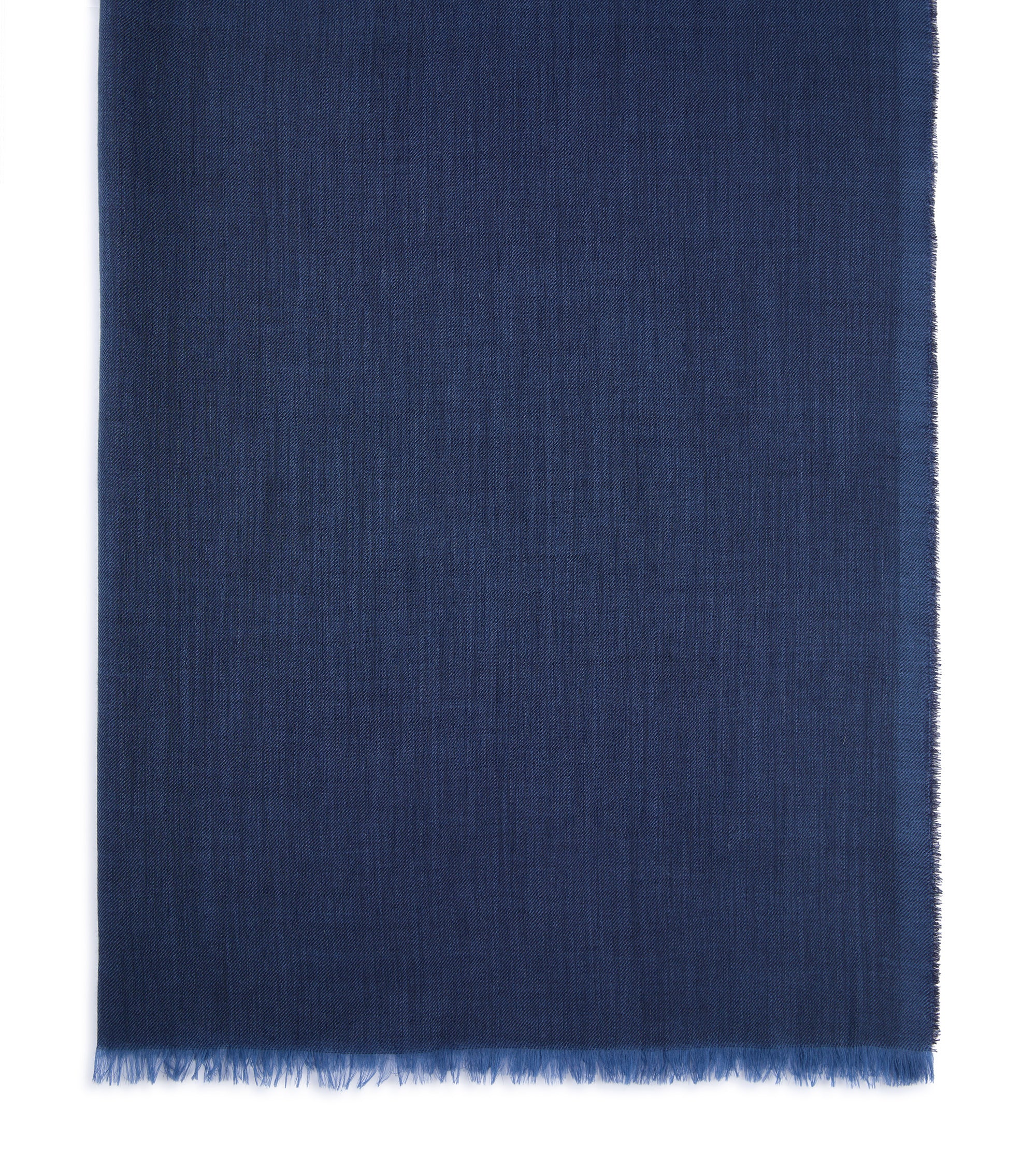 Begg x Co Wispy Solid Cashmere Scarf: Indigo Denim