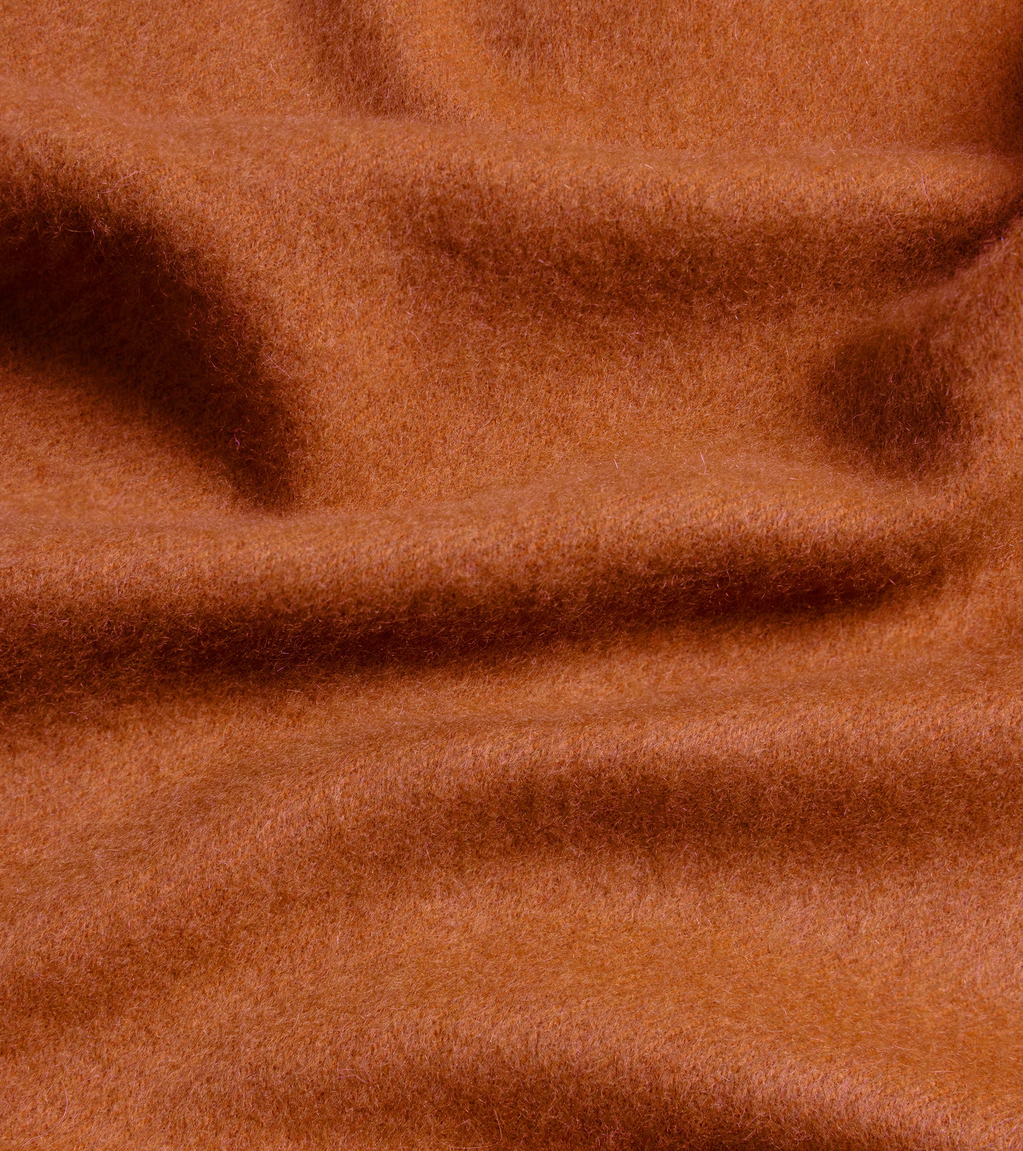 Begg x Co Arran Solid Oversized Cashmere Scarf: Copper
