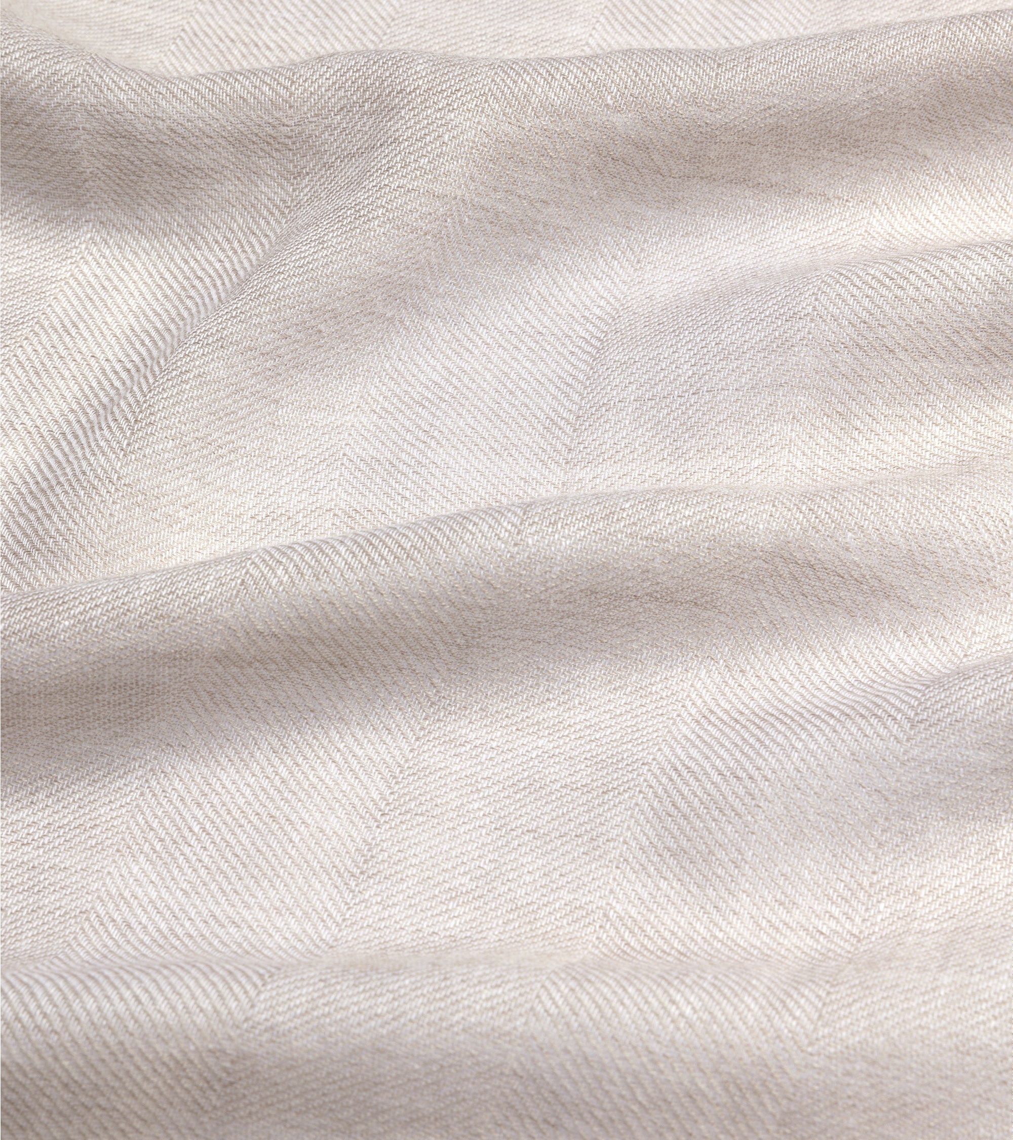 Begg x Co Fiji Archer Cashmere Cotton Mix Scarf: Natural Army