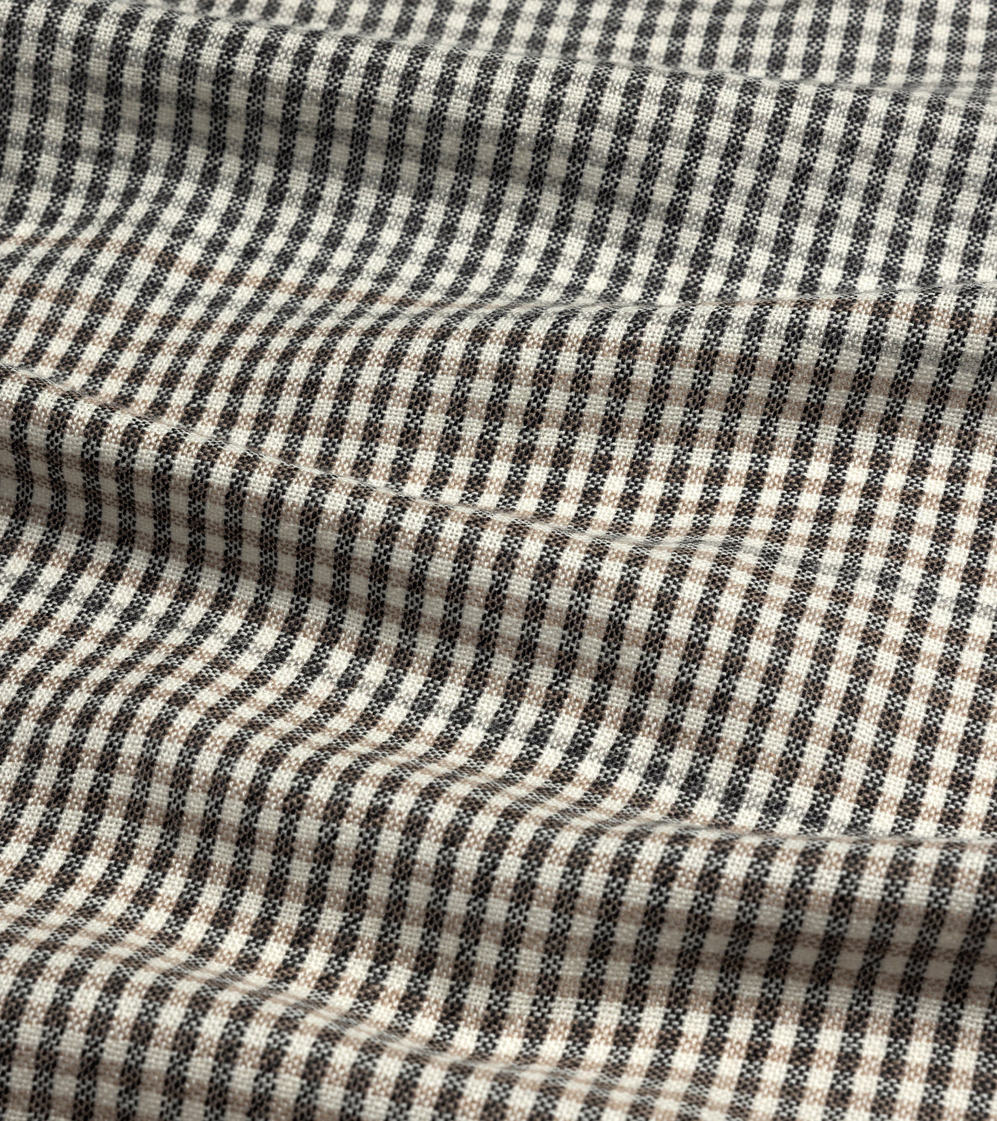 Begg x Co Kishorn Aiden Check Cashmere Scarf: Natural/Grey/Saffron