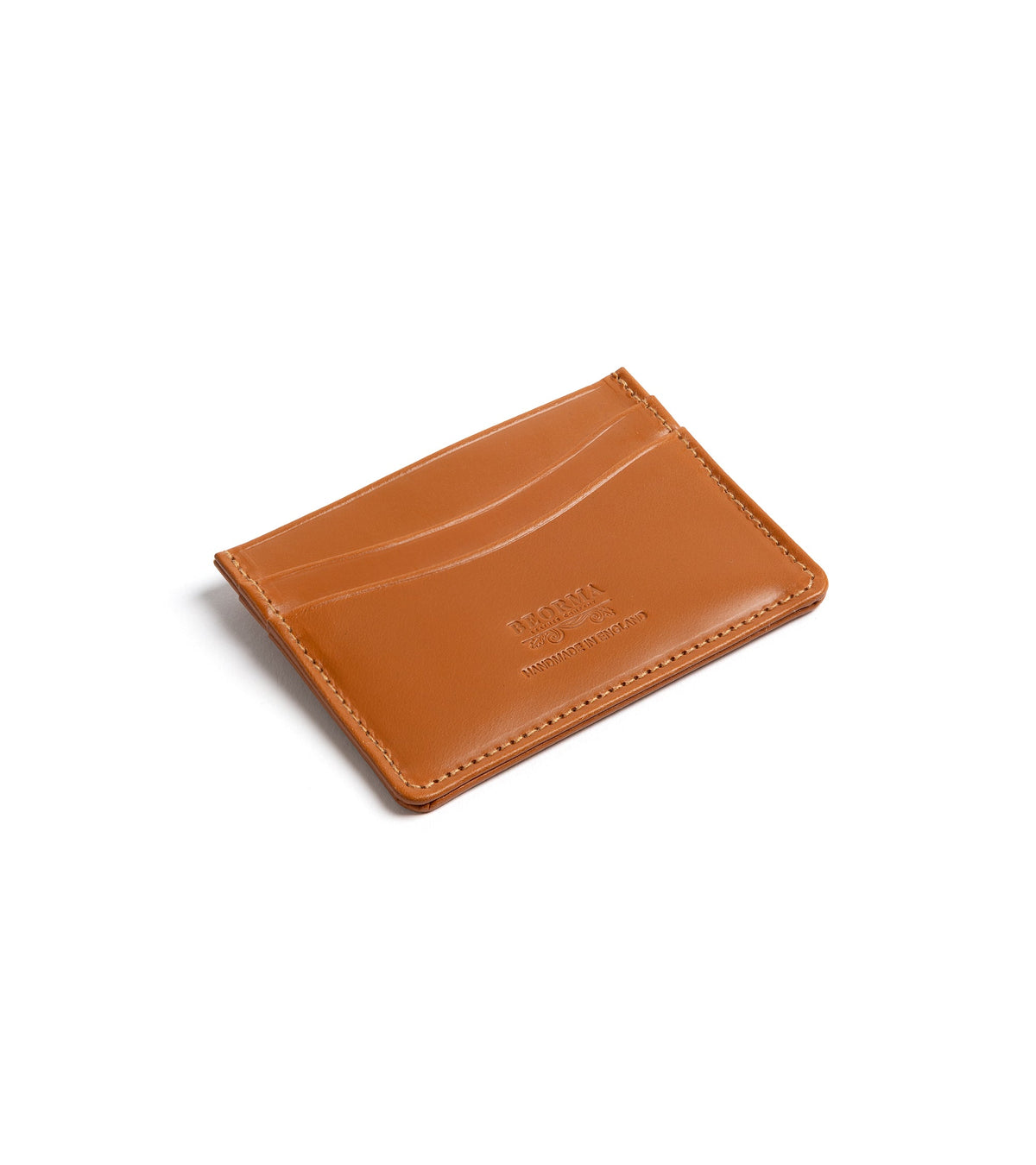 Beorma Slim Bridle Leather Card Case in Newton tan, additional view