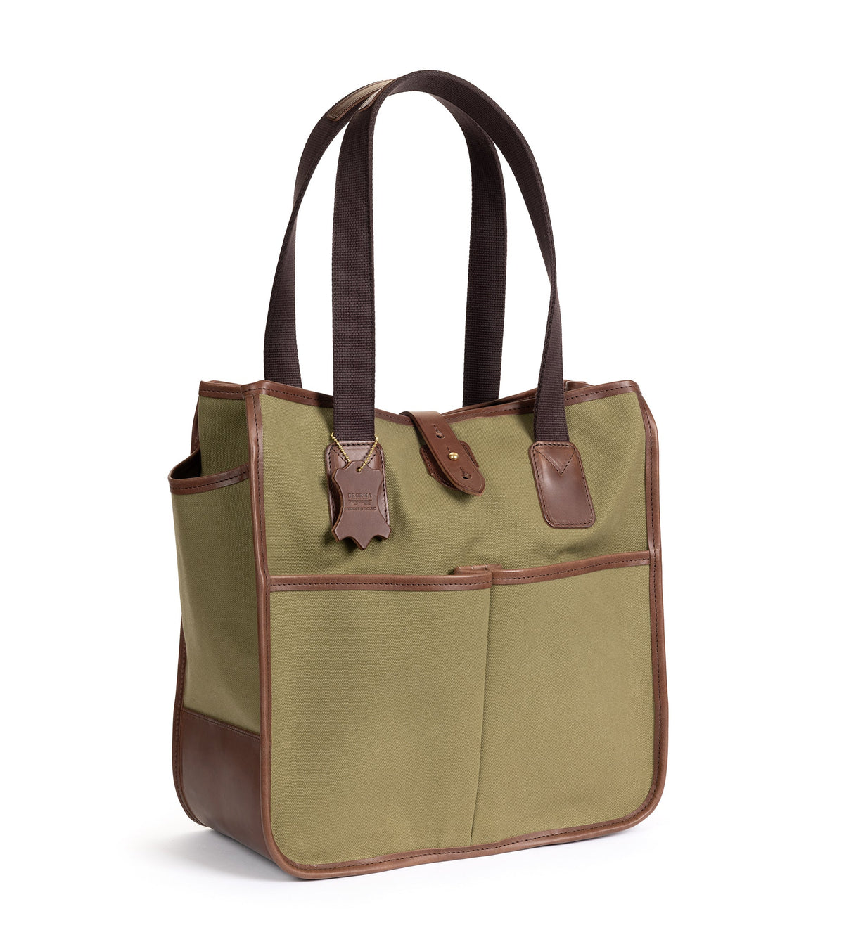 Beorma Tay-Chiltern Cotton Canvas Tote Bag in olive, additional view