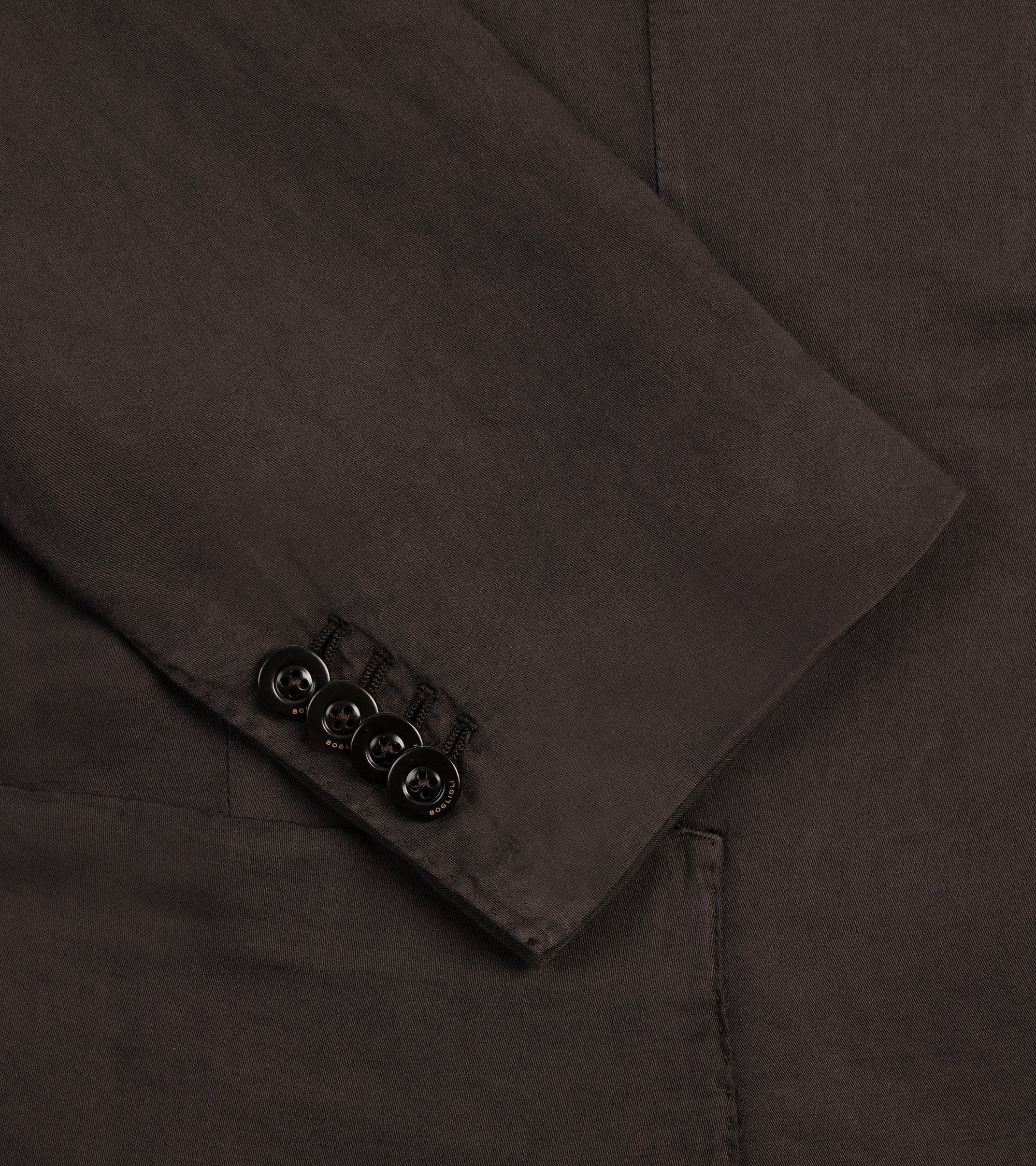 Boglioli Brushed Cotton Linen Suit Jacket: Brown