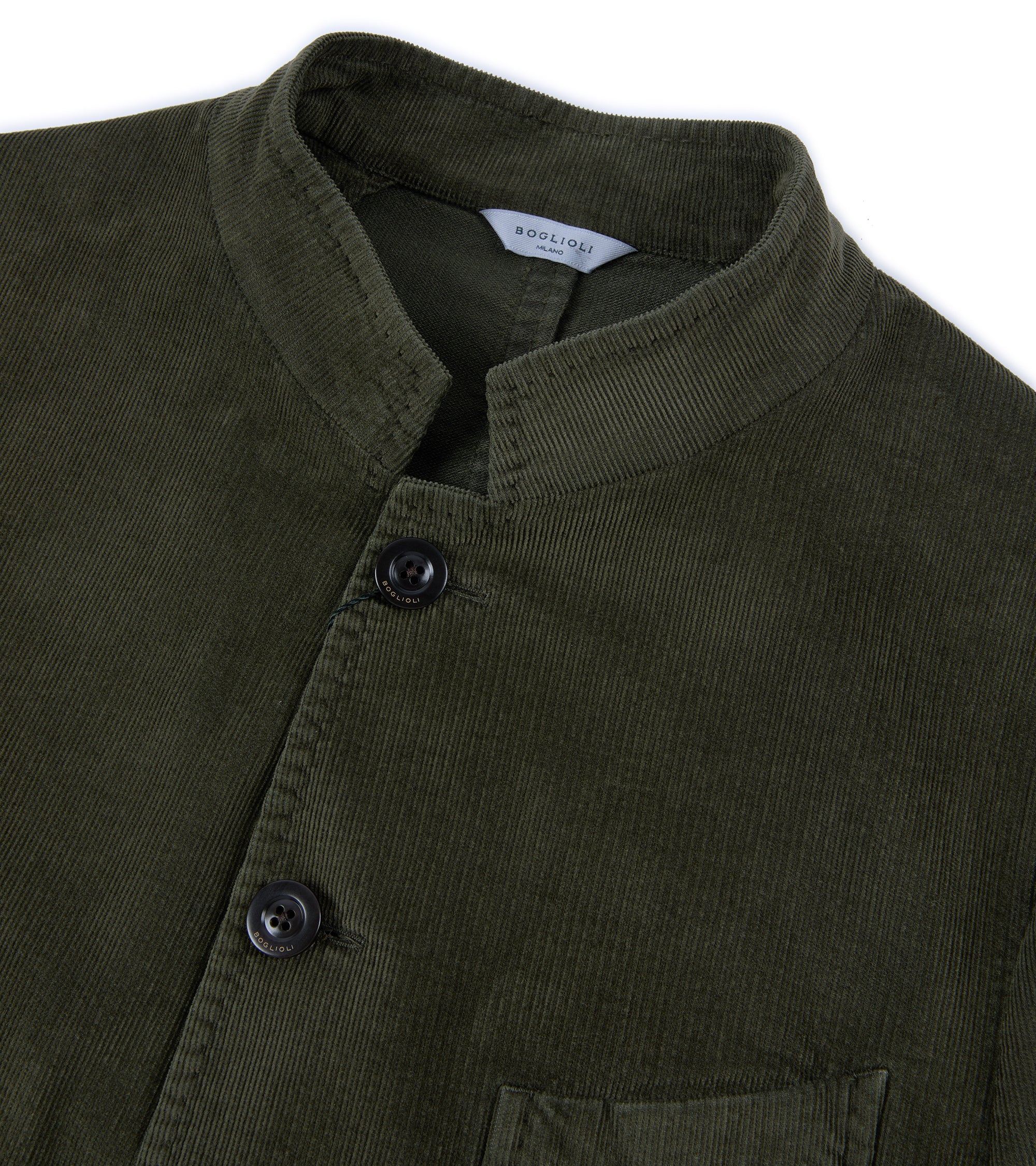 Boglioli Cotton Corduroy Gassman Jacket: Olive