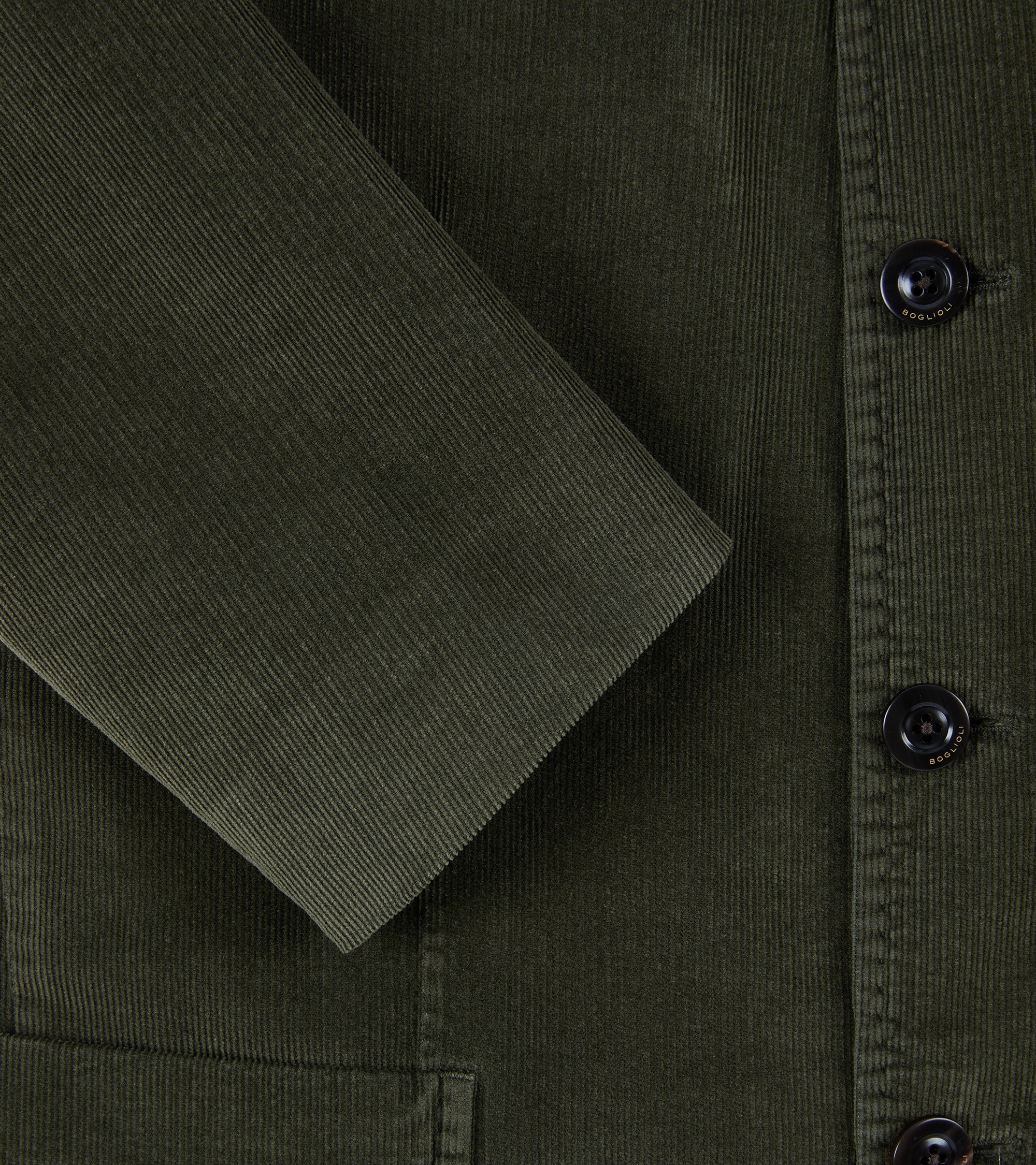 Boglioli Cotton Corduroy Gassman Jacket: Olive