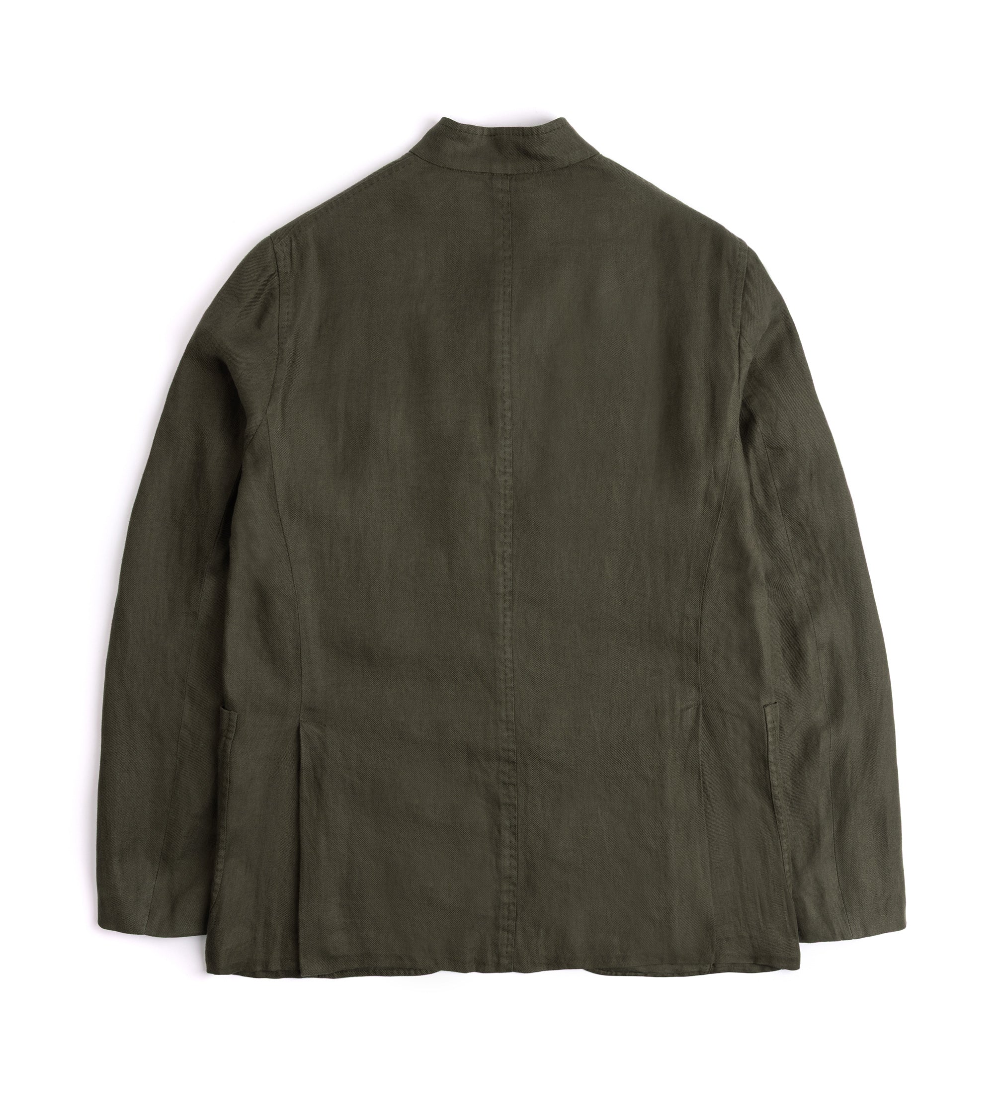 Boglioli Washed Irish Linen Gassman Jacket: Olive