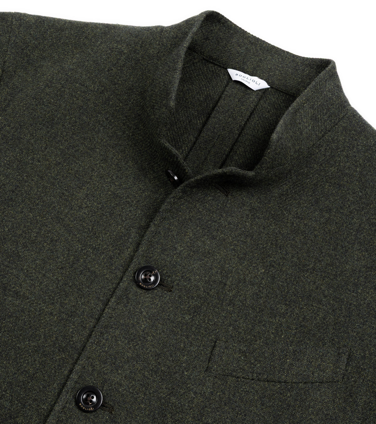 Boglioli Wool Cashmere Twill Gassman Jacket: Olive
