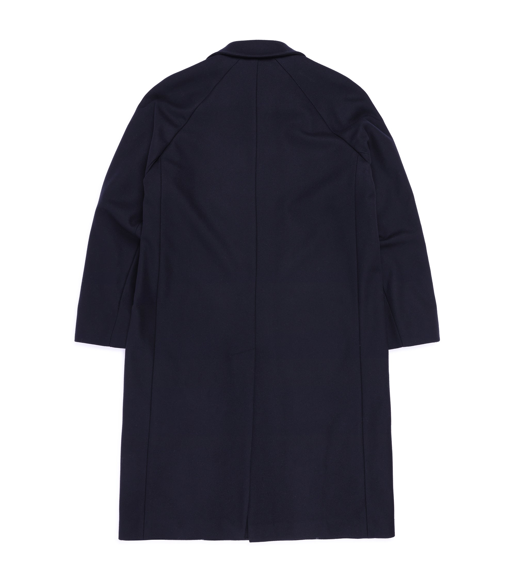 Navy blue coat on a white background